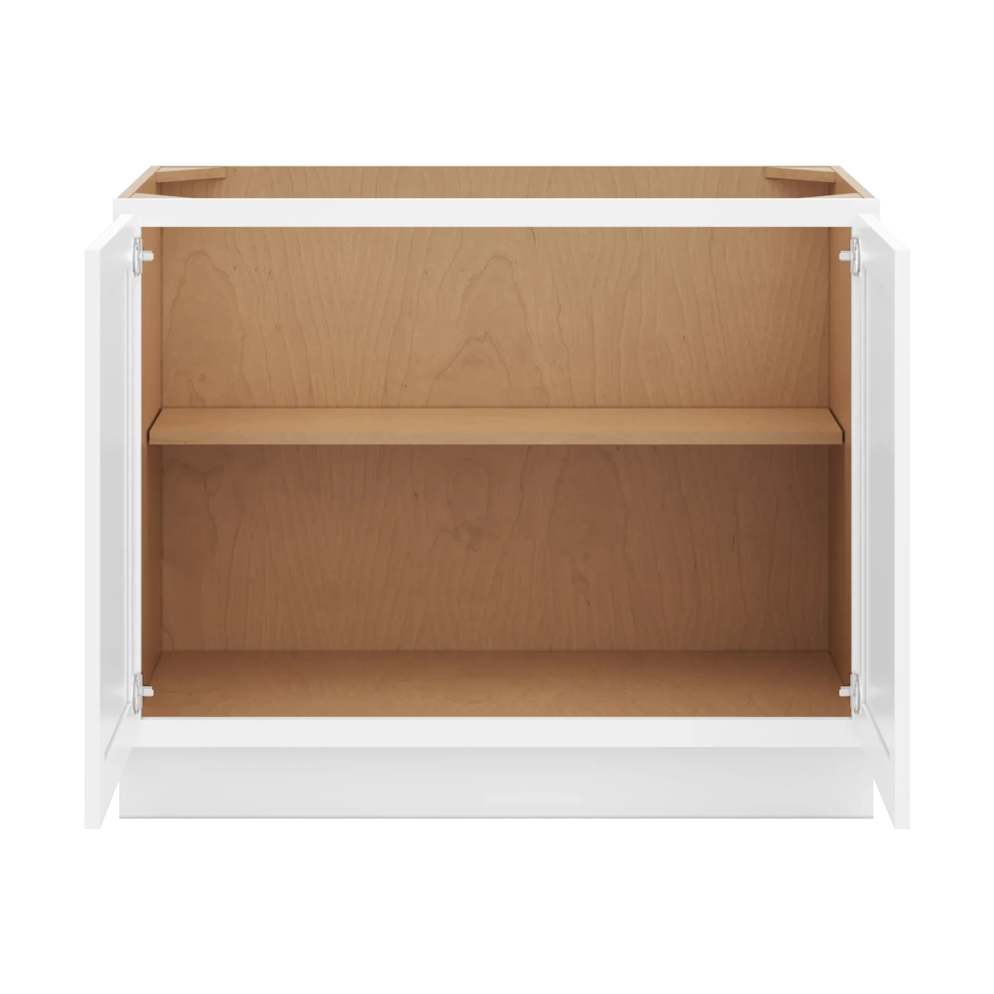 cnc luxor 5 piece white 42 w full height double door base cabinet