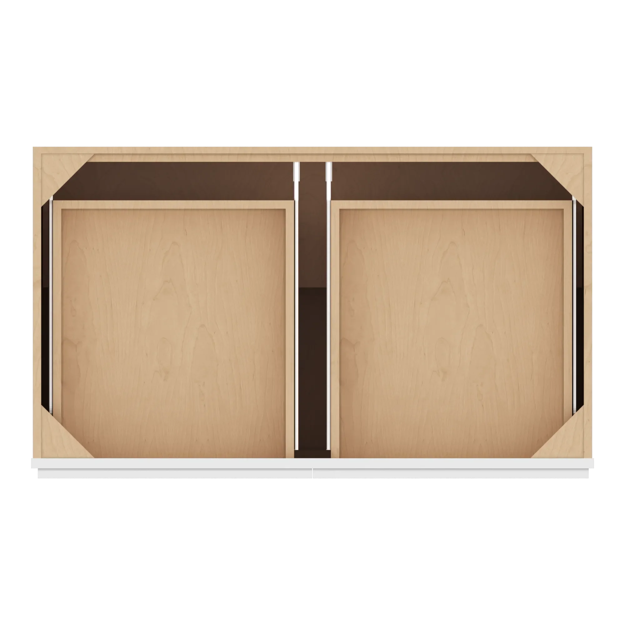 cnc luxor 5 piece white 42 w 2 drawer double door base cabinet w 1 pullout shelf