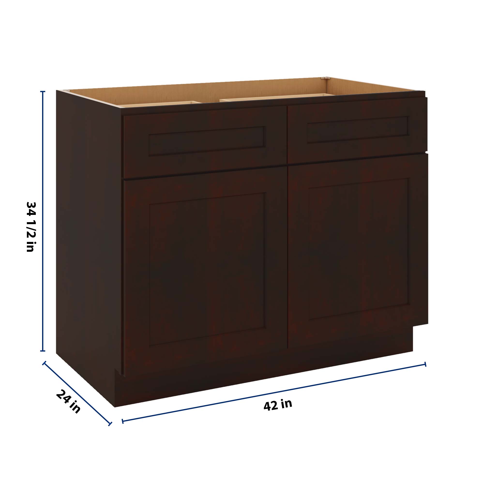 J&K Java Coffee S1 Double Door Standard Base Cab - 42" W