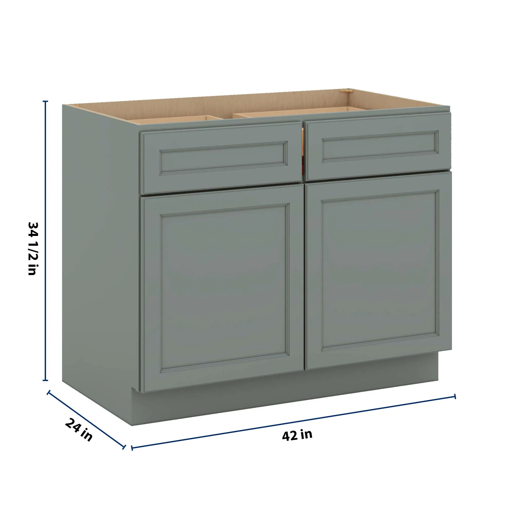 J&K Sage E3 Double Door Standard Base Cab - 42" W
