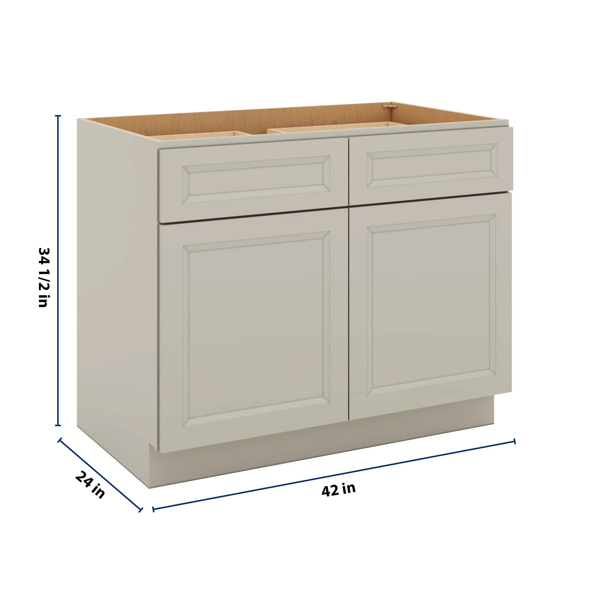 J&K Pebble B6 Double Door Standard Base Cab - 42" W