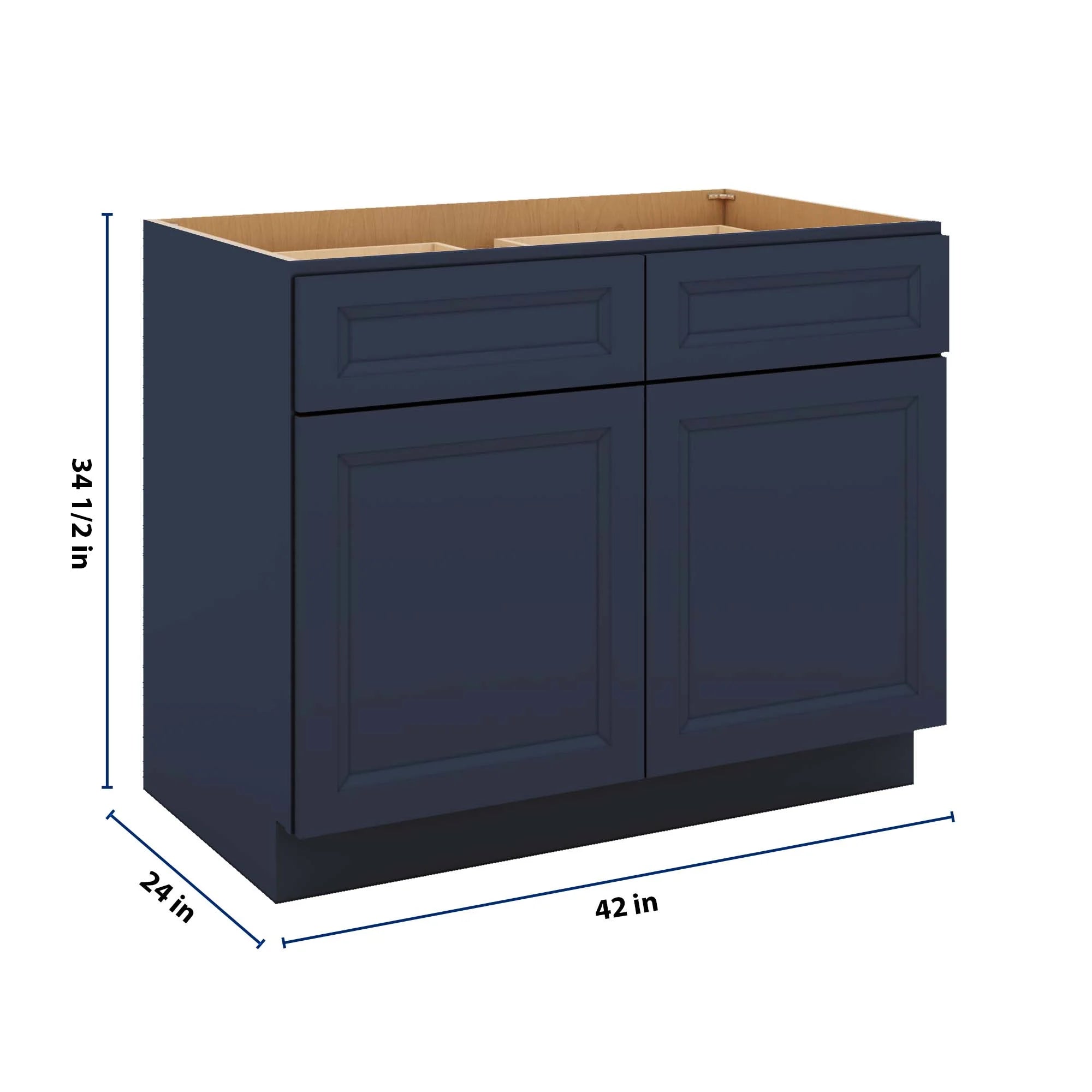J&K Naval B7 Double Door Standard Base Cab - 42" W