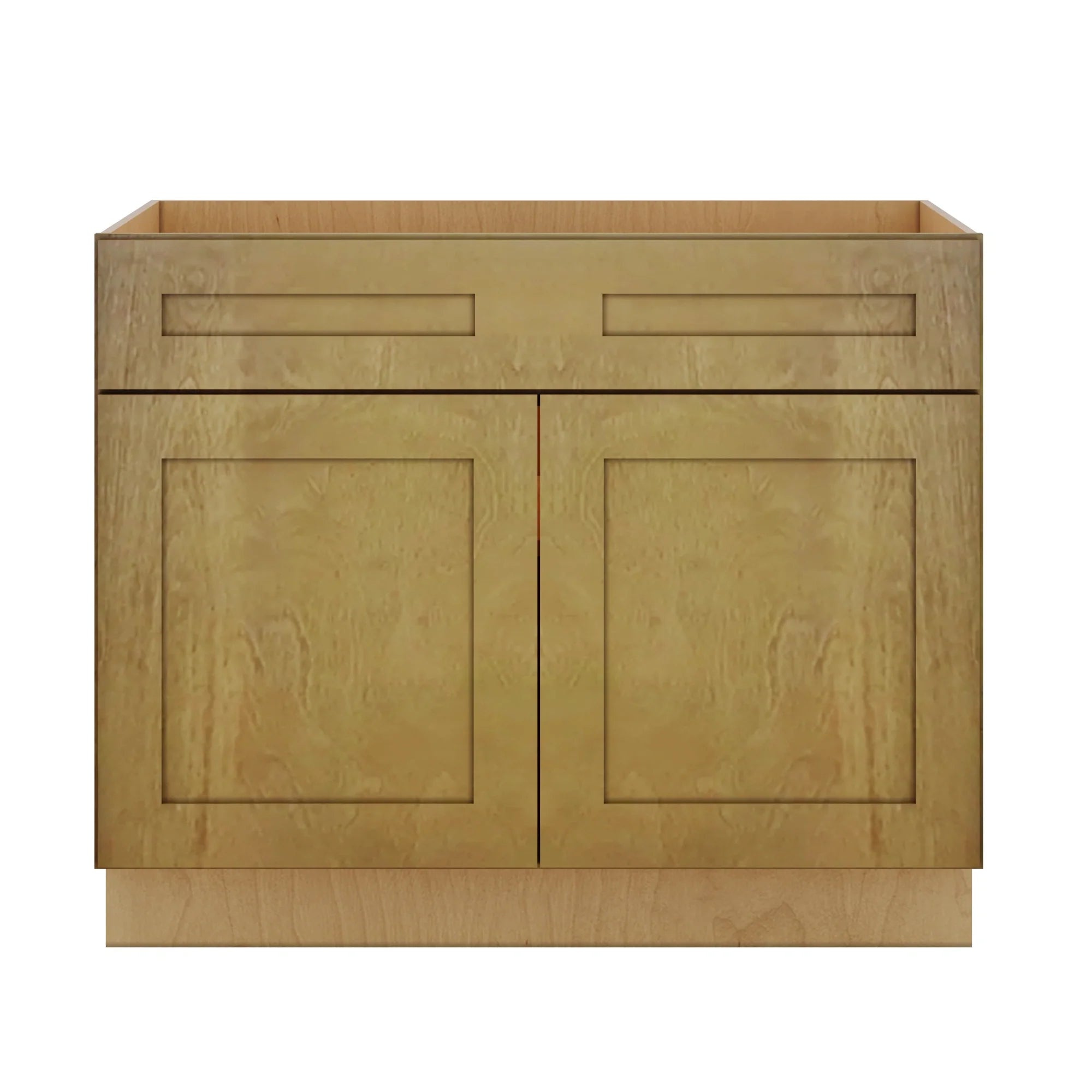 Modernform Cabinet Natural Shaker 42" W X 34 1/2" H X 24" D Double Door Base Cabinet