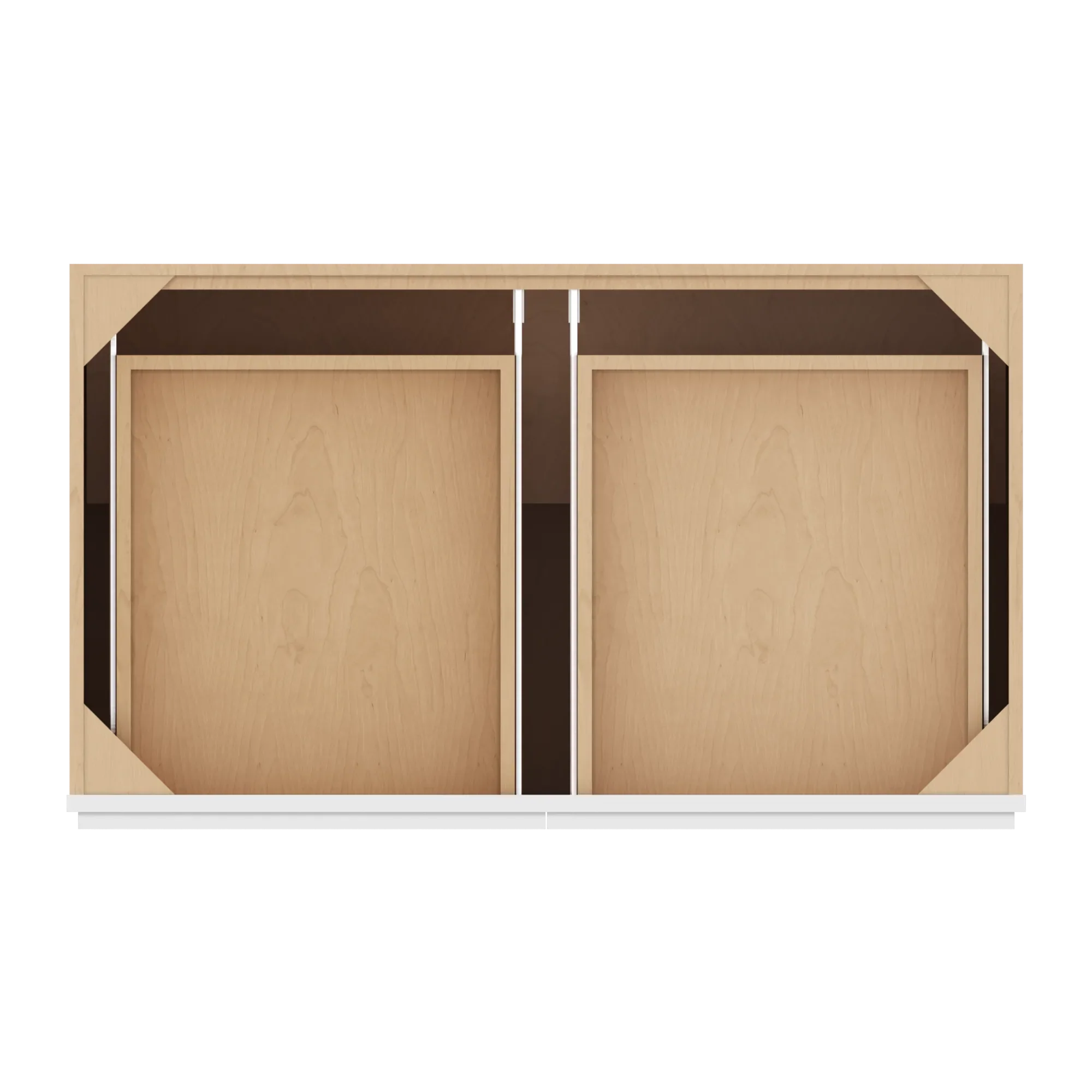 cnc luxor 5 piece white 42 w 2 drawer double door base cabinet