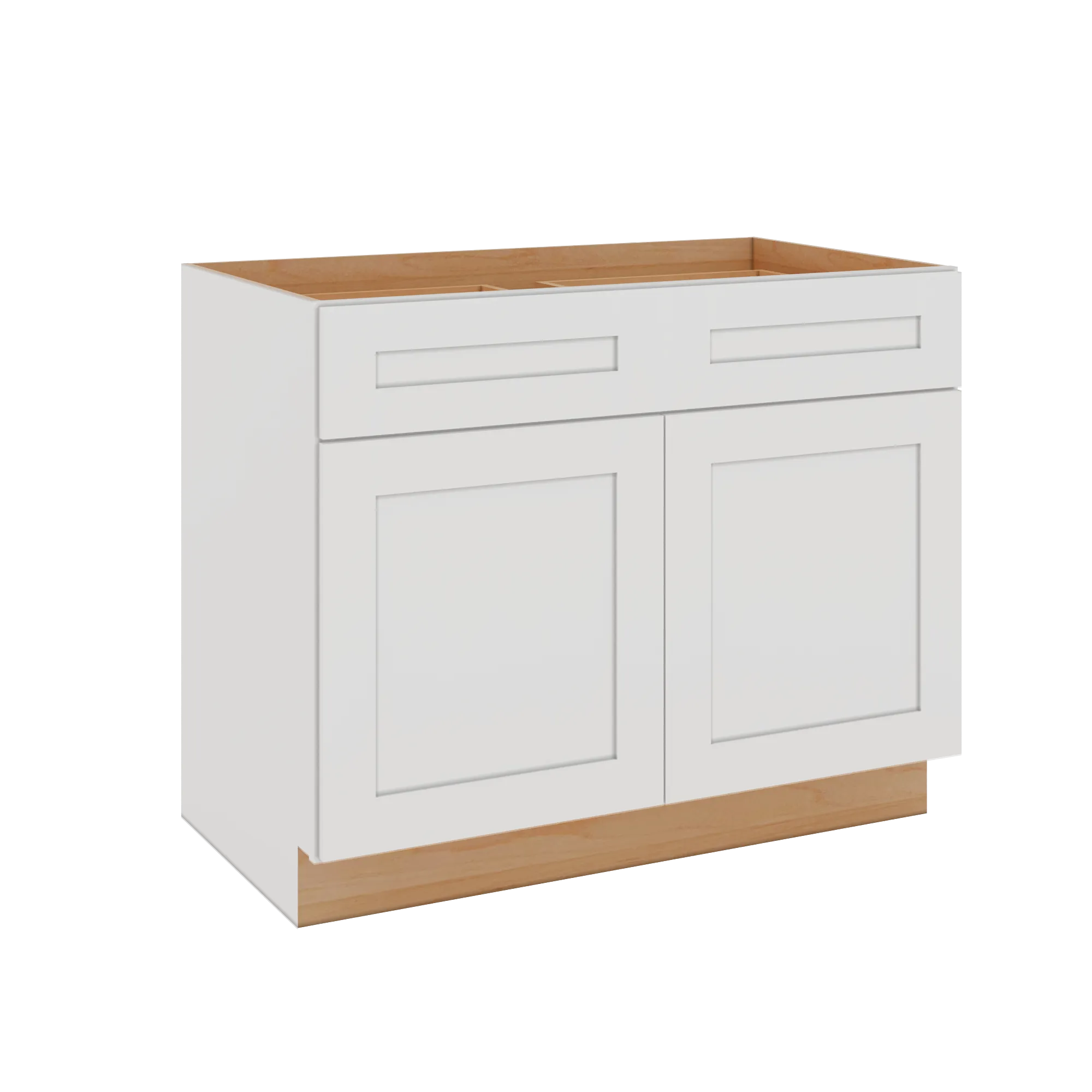 Modernform Cabinet White Shaker 42" W X 34 1/2" H X 24" D Double Door Base Cabinet