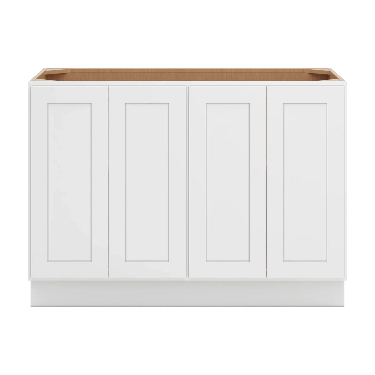 cnc luxor white 48 w full height four door base cabinet