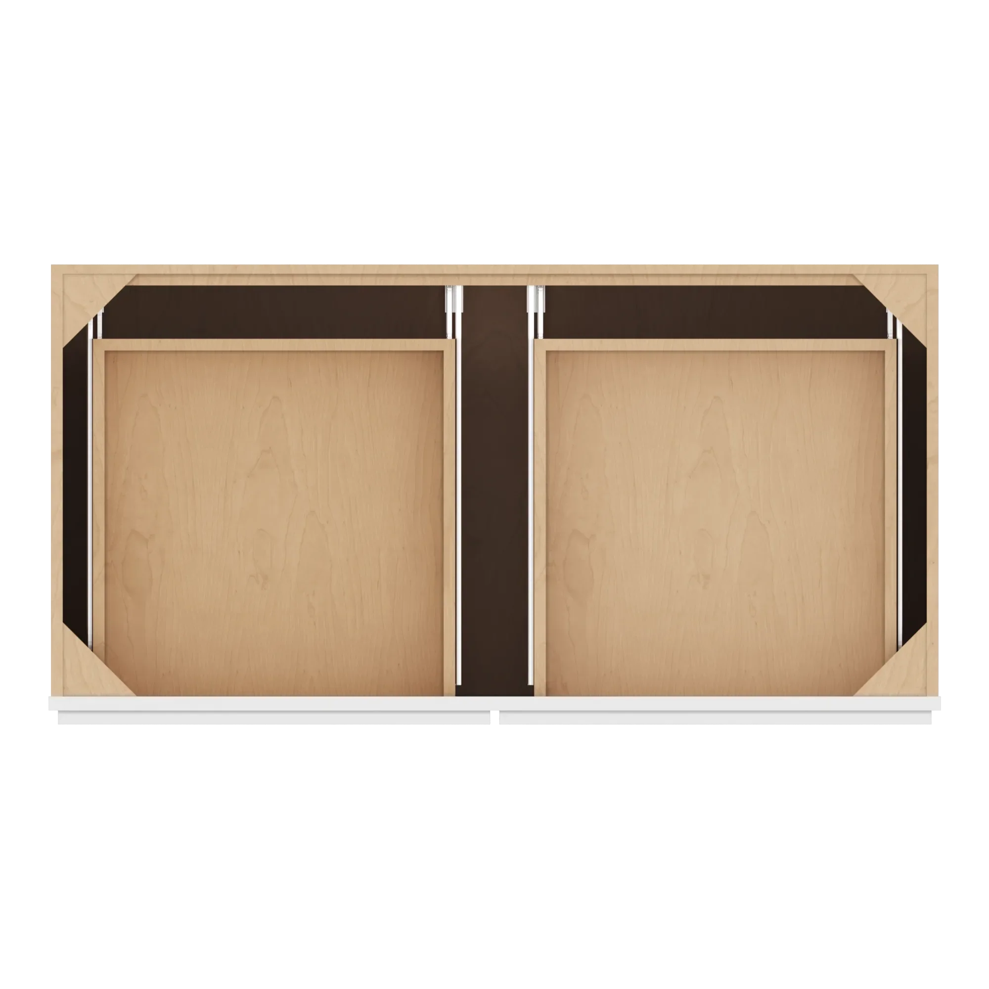 cnc luxor 5 piece white 48 w 2 drawer four door base cabinet w 2 pullout shelf