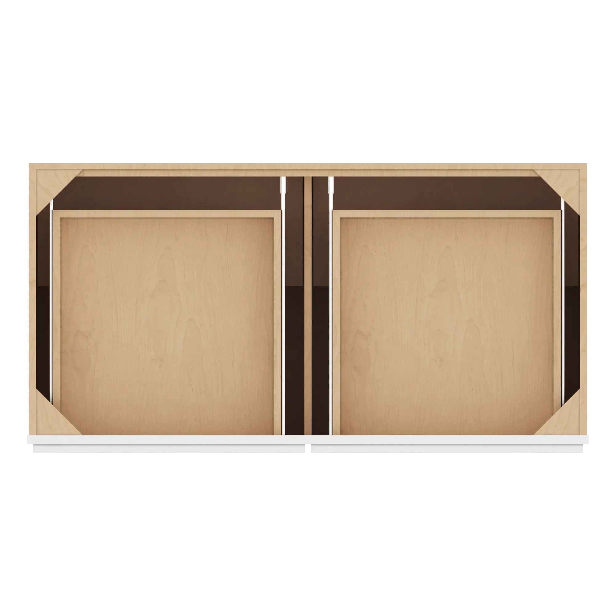 cnc luxor 5 piece white 48 w 2 drawer four door base cabinet
