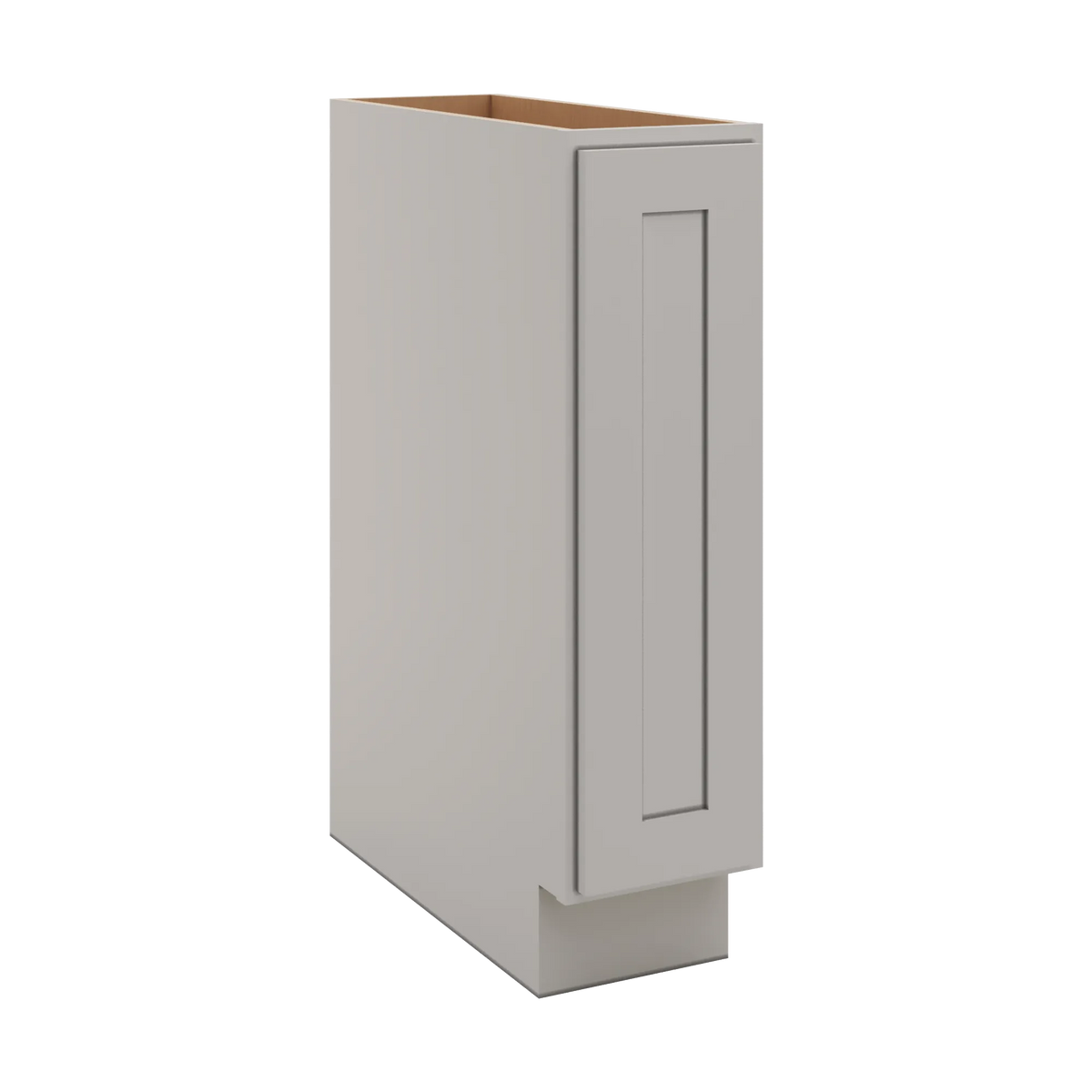 CNC Luxor 5-Piece Misty Grey 09" W Full Height Single Door Base Cabinet