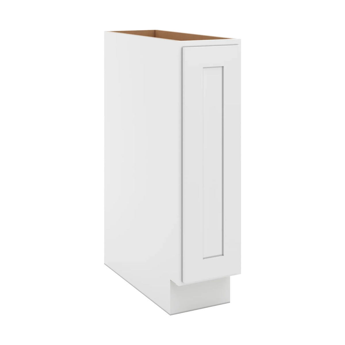 cnc luxor white 09 w full height single door base cabinet