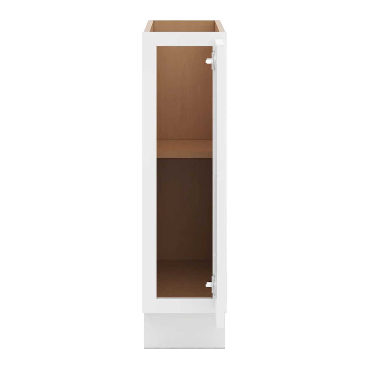 cnc luxor white 09 w full height single door base cabinet