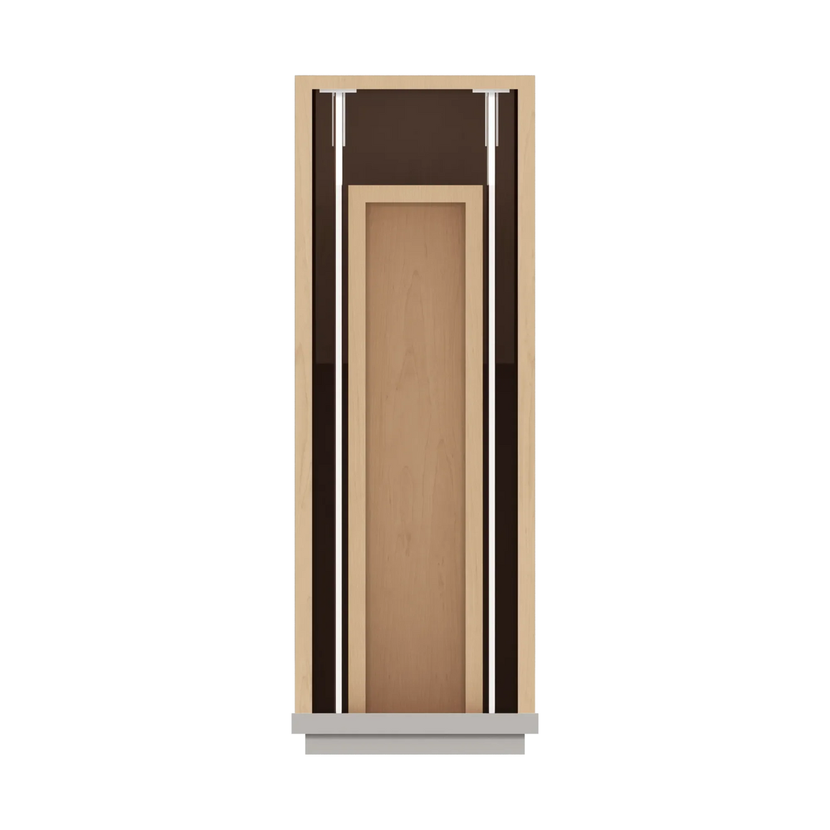 cnc luxor misty grey 09 w x 32 1 2 h single door base cabinet