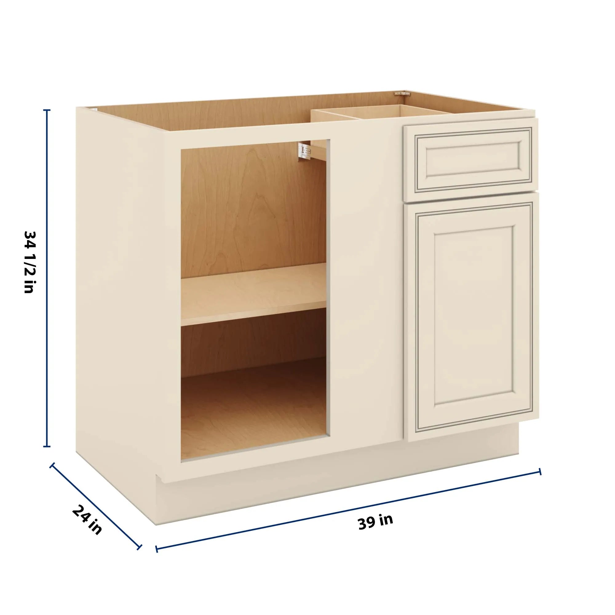 J&K Pearl Glazed H9 Base Blind Corner - 39"W