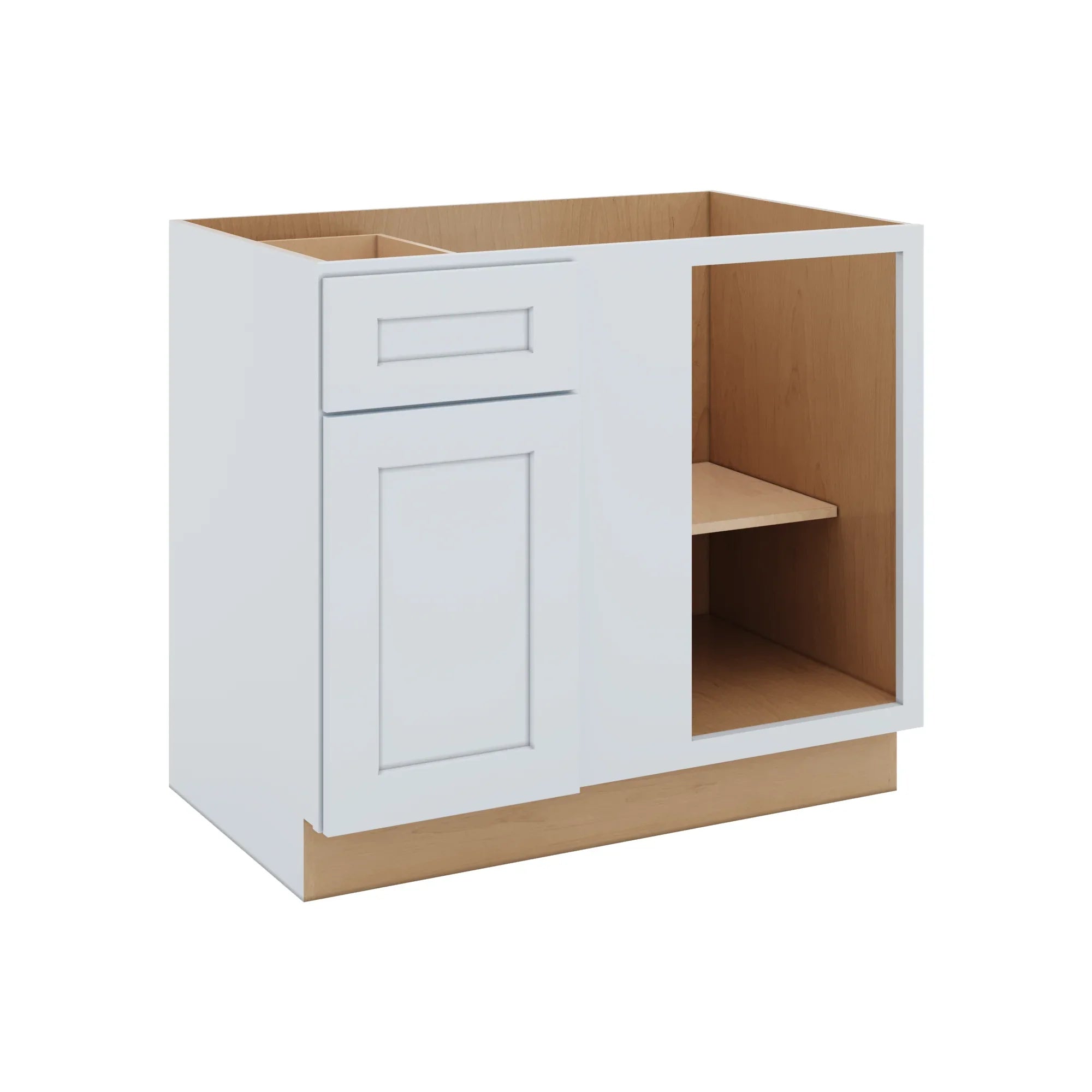 J&K White Shaker S8 Base Blind Corner - 39"W