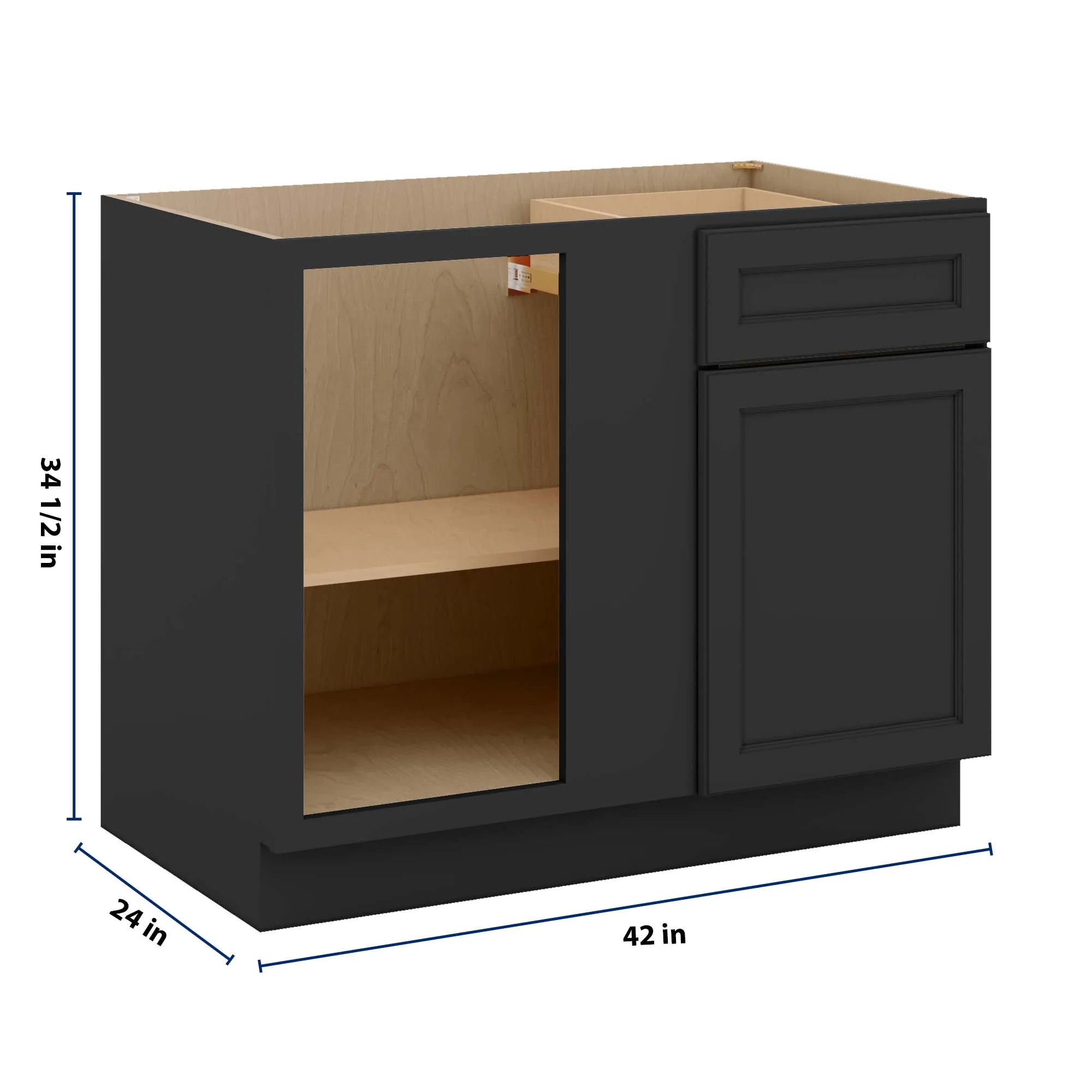 J&K Charcoal E2 Base Blind Corner - 42" W