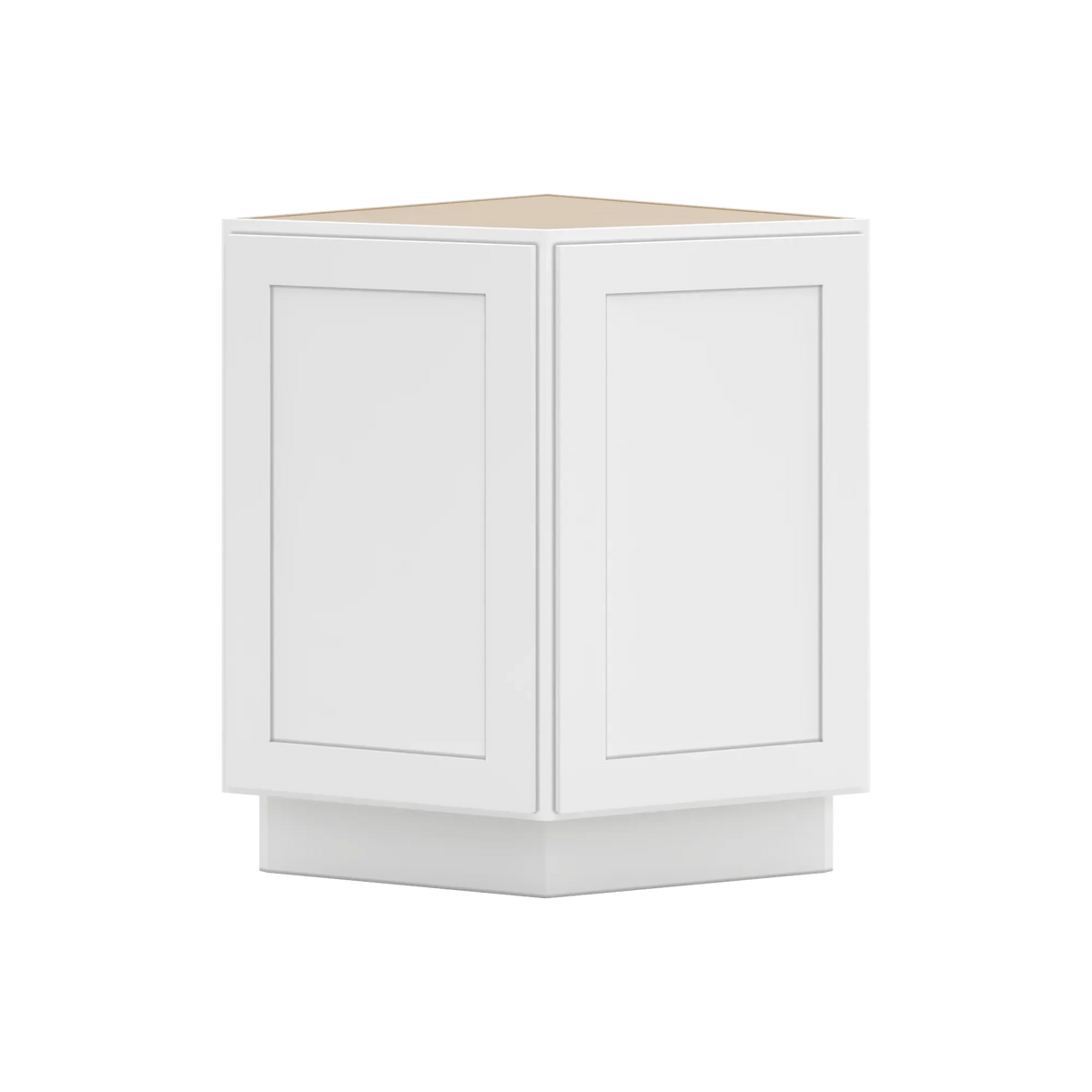cnc luxor white 24 w base end cabinet
