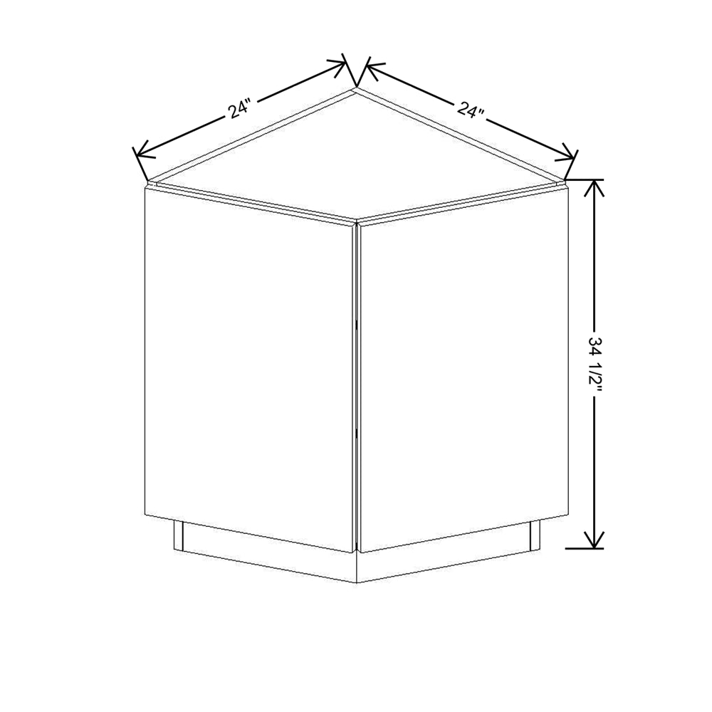 CNC Classic Broadway Nimbus 24" W Base End Cabinet