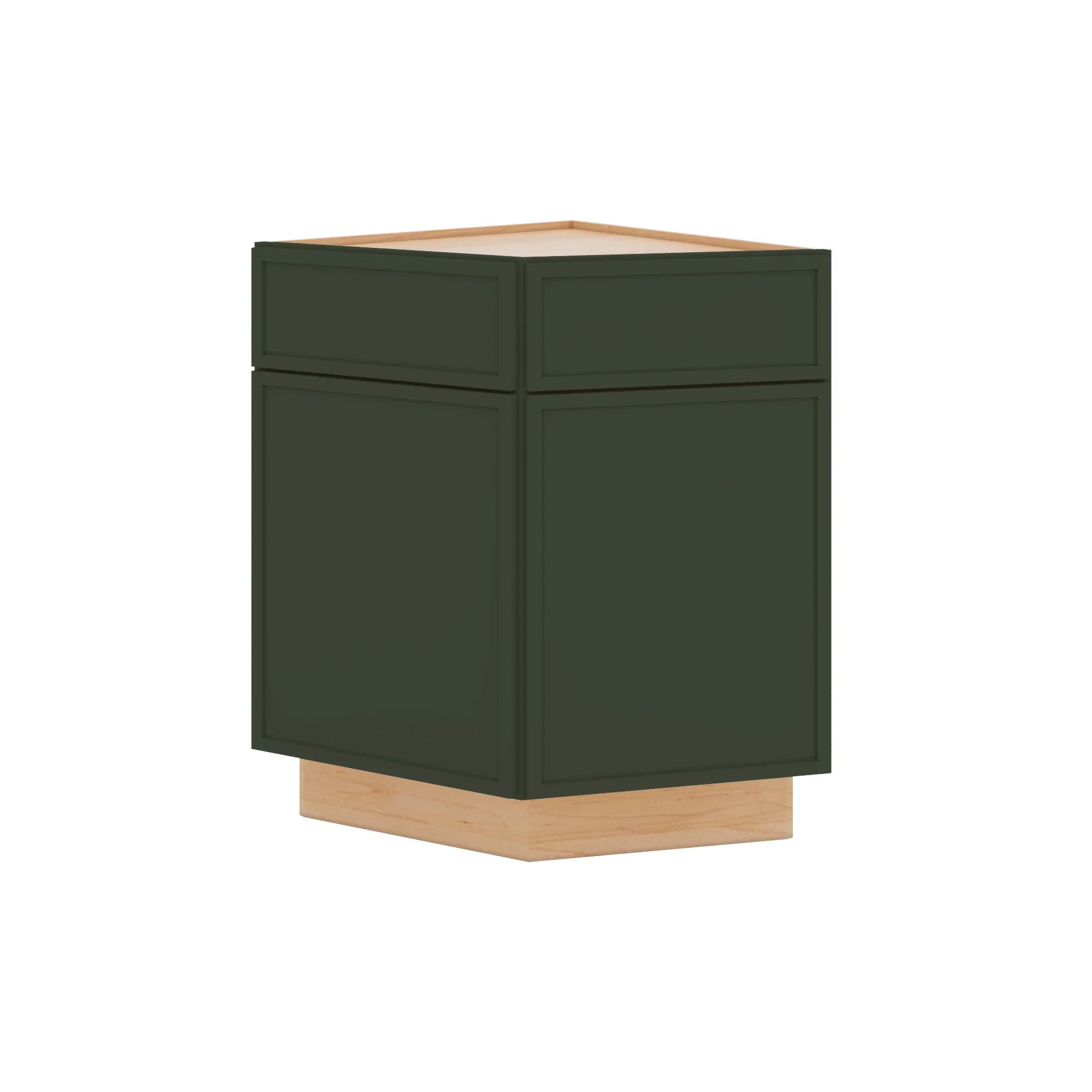 Modernform Cabinet Slim Sage Green 24" W X 34 1/2" H X 24" D Base End Corner Cabinet