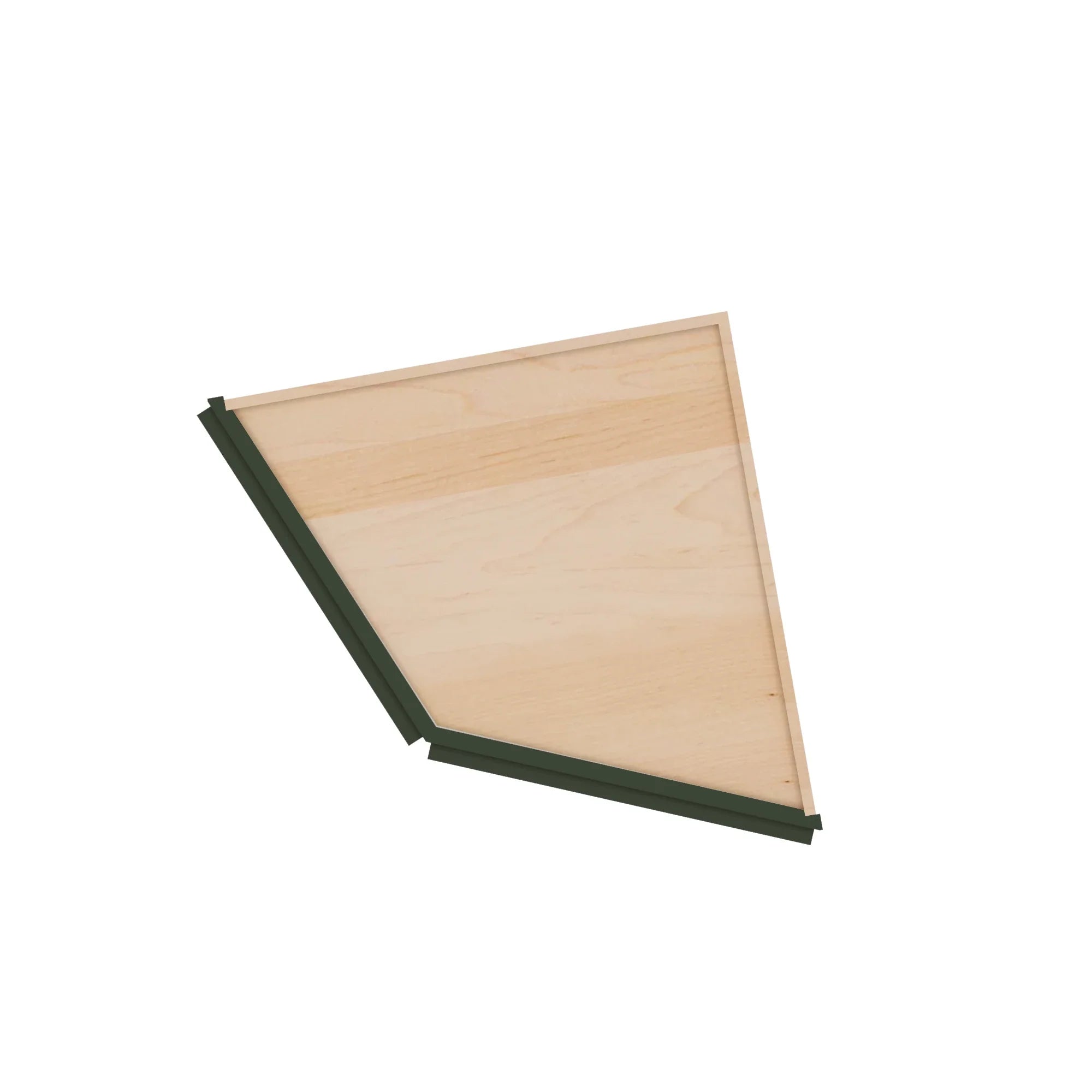 Modernform Cabinet Slim Sage Green 24" W X 34 1/2" H X 24" D Base End Corner Cabinet