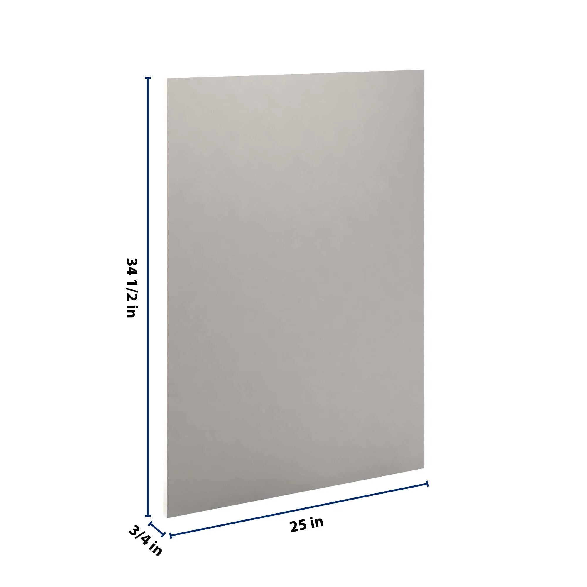 cnc luxor 5 piece misty grey 3 4 w x 34 1 2 h x 24 d base end panel