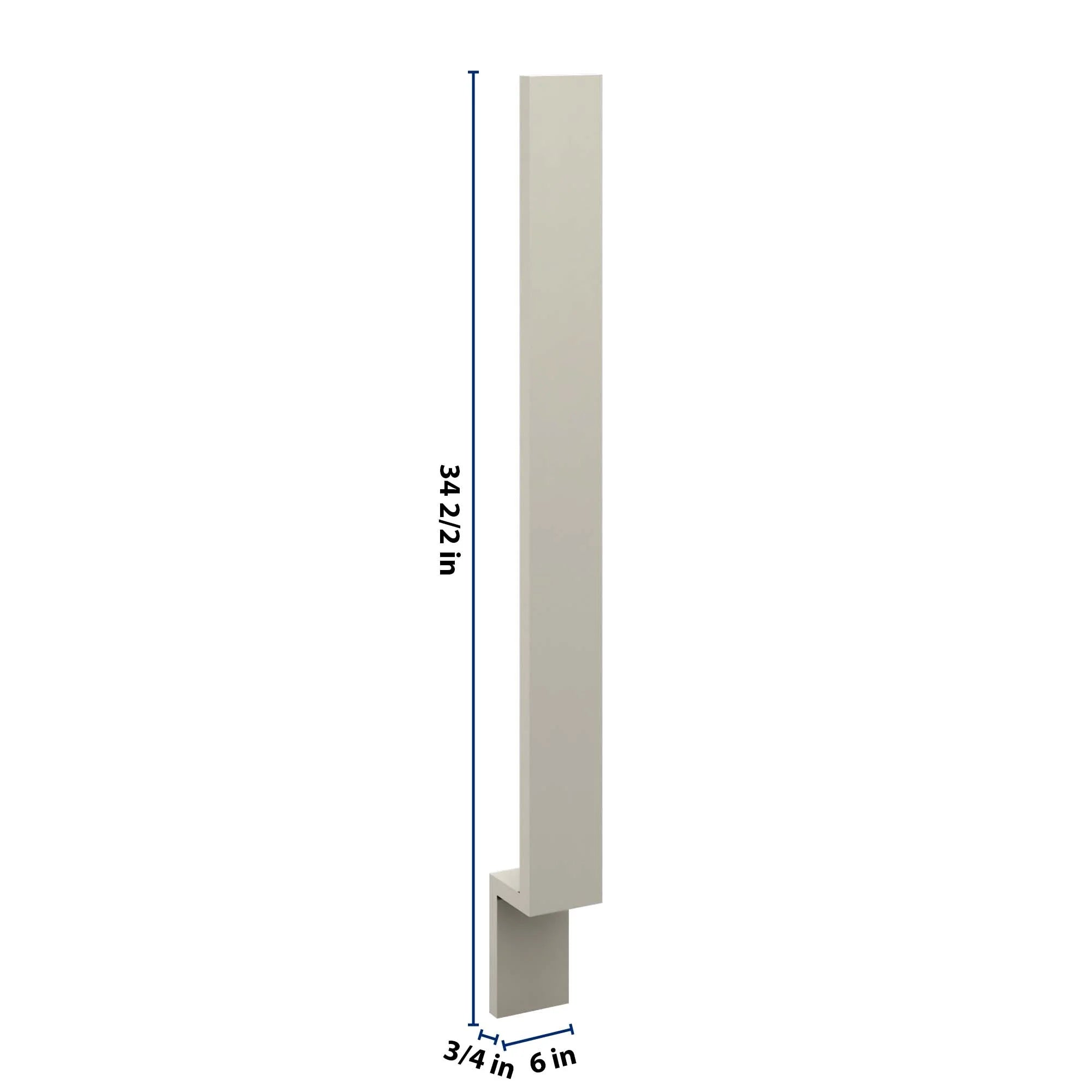 J&K Pebble B6 Base Filler 3" W x 34 1/2" H