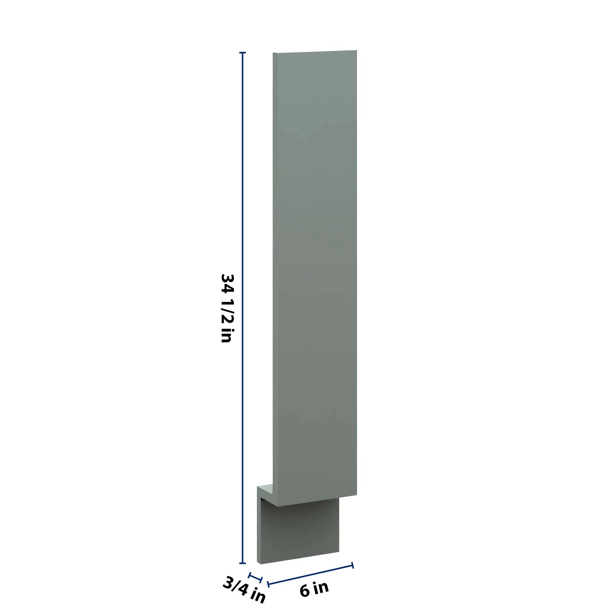 J&K Sage E3 Base Filler 6" W x 34 1/2" H