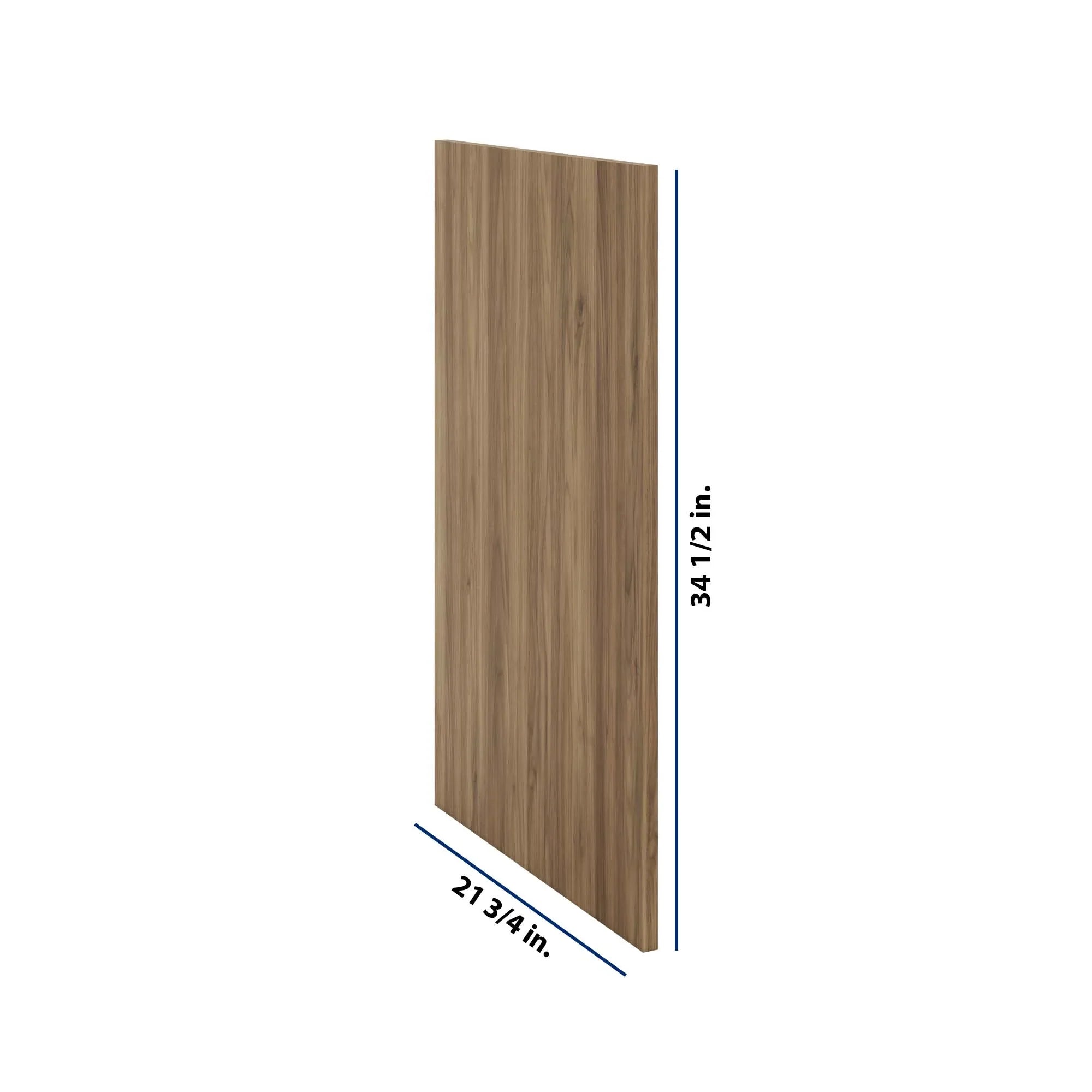 Modernform Cabinet Walnut 3/4" W X 34 1/2" H 21 3/4" D Base End Panel
