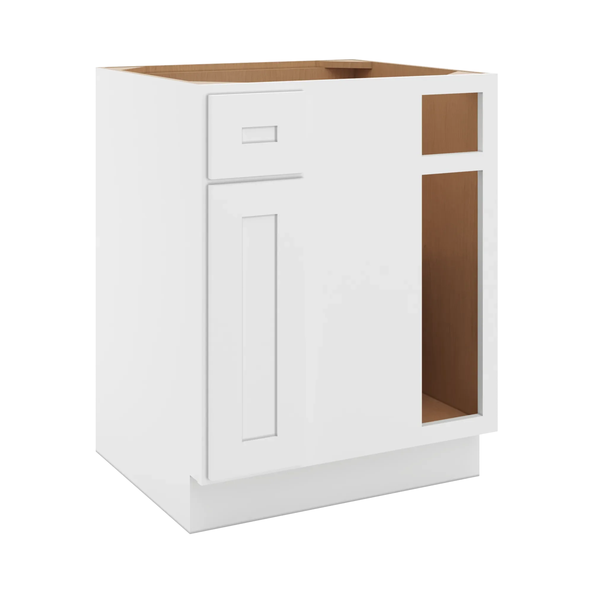 cnc luxor 5 piece white 36 to 39 w x 34 1 2 h blind base cabinet