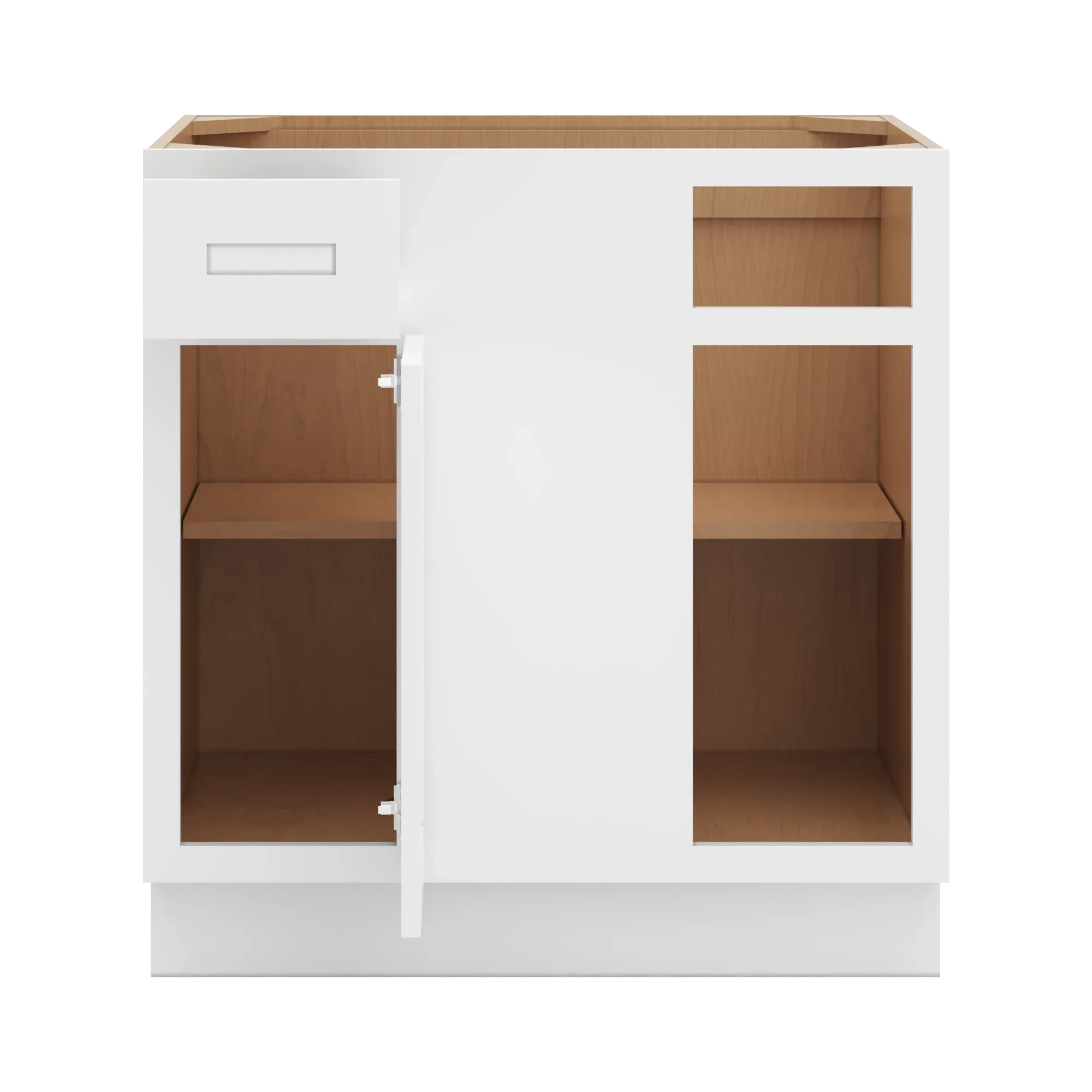 cnc luxor 5 piece white 39 to 42 w x 34 1 2 h blind base cabinet