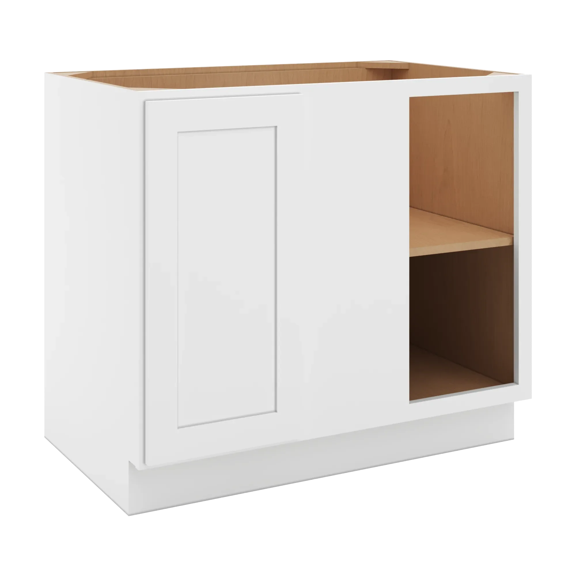 cnc luxor 5 piece white 42 to 45 w x 34 1 2 h full height blind base cabinet