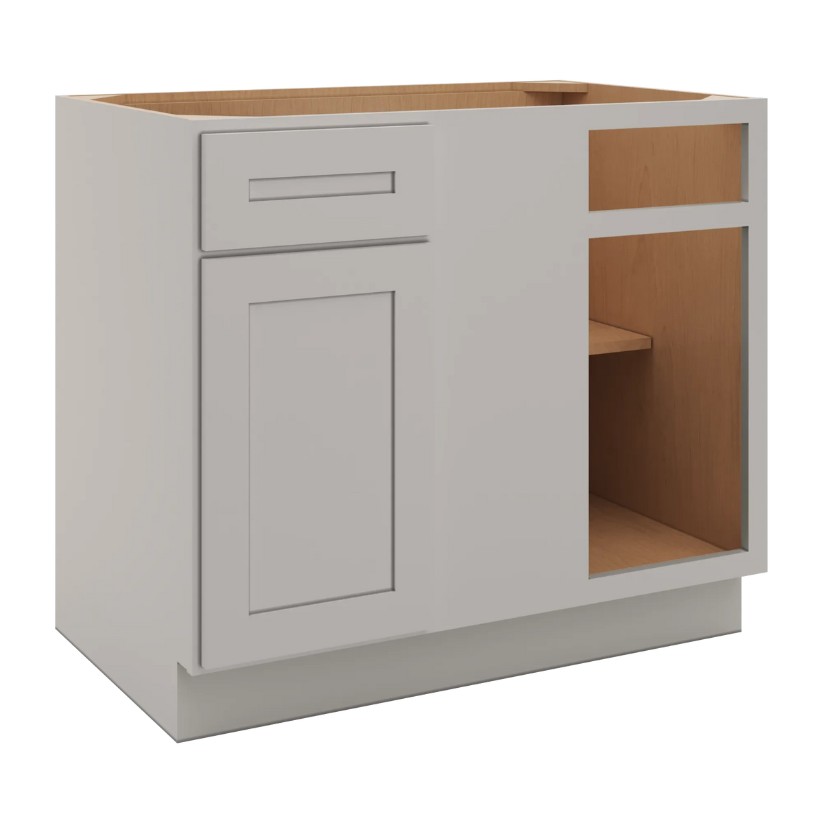 CNC Luxor 5-Piece Misty Grey 42 To 45" W X 34 1/2" H Blind Base Cabinet