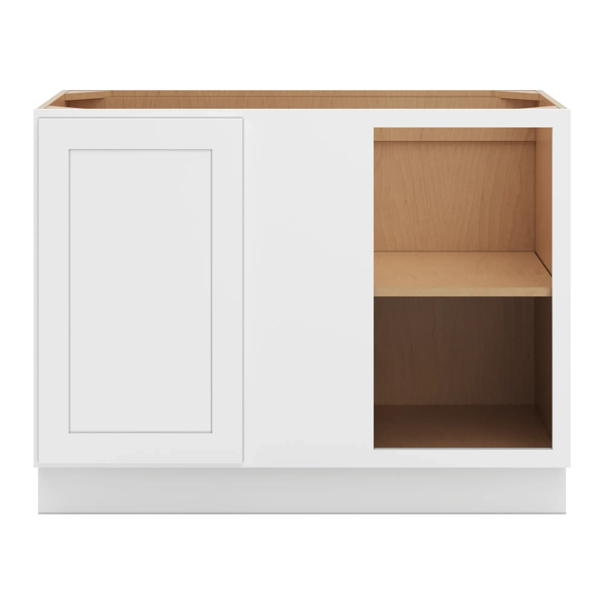 cnc luxor 5 piece white 45 to 48 w x 34 1 2 h full height blind base cabinet