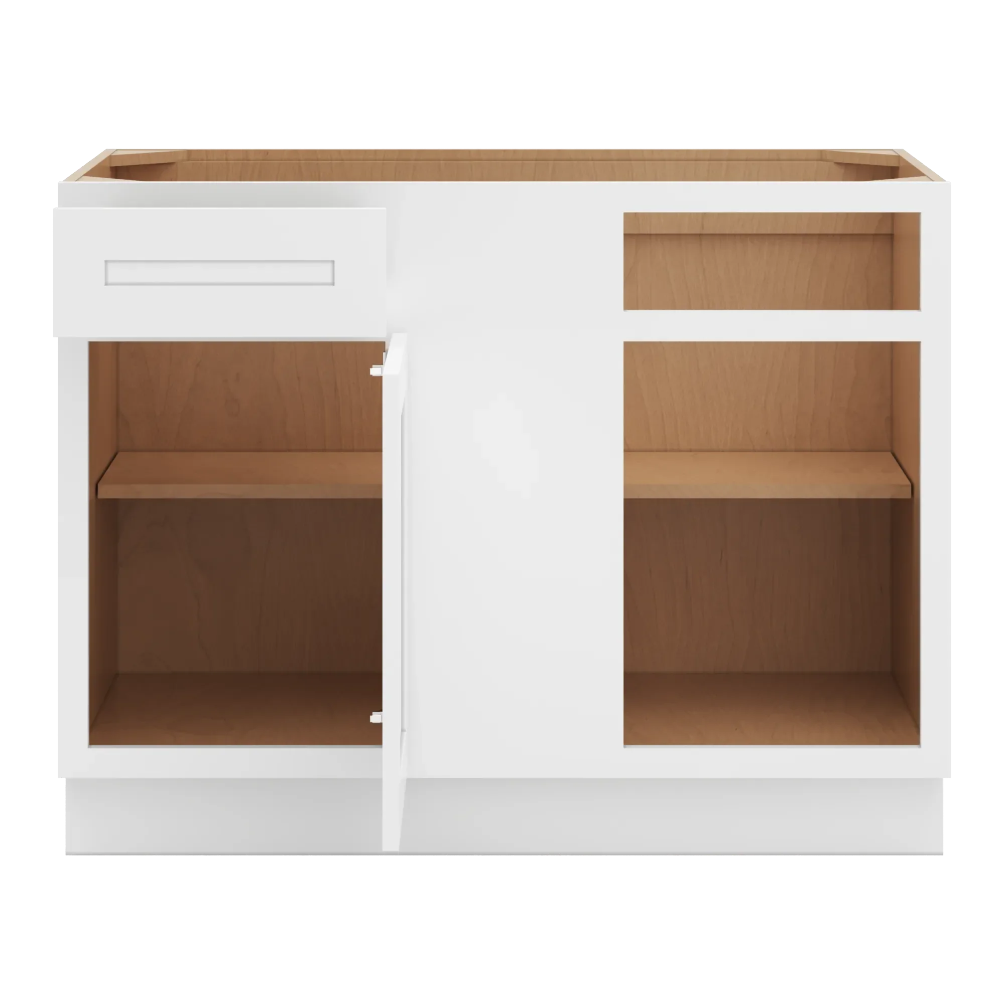 cnc luxor 5 piece white 45 to 48 w x 34 1 2 h blind base cabinet