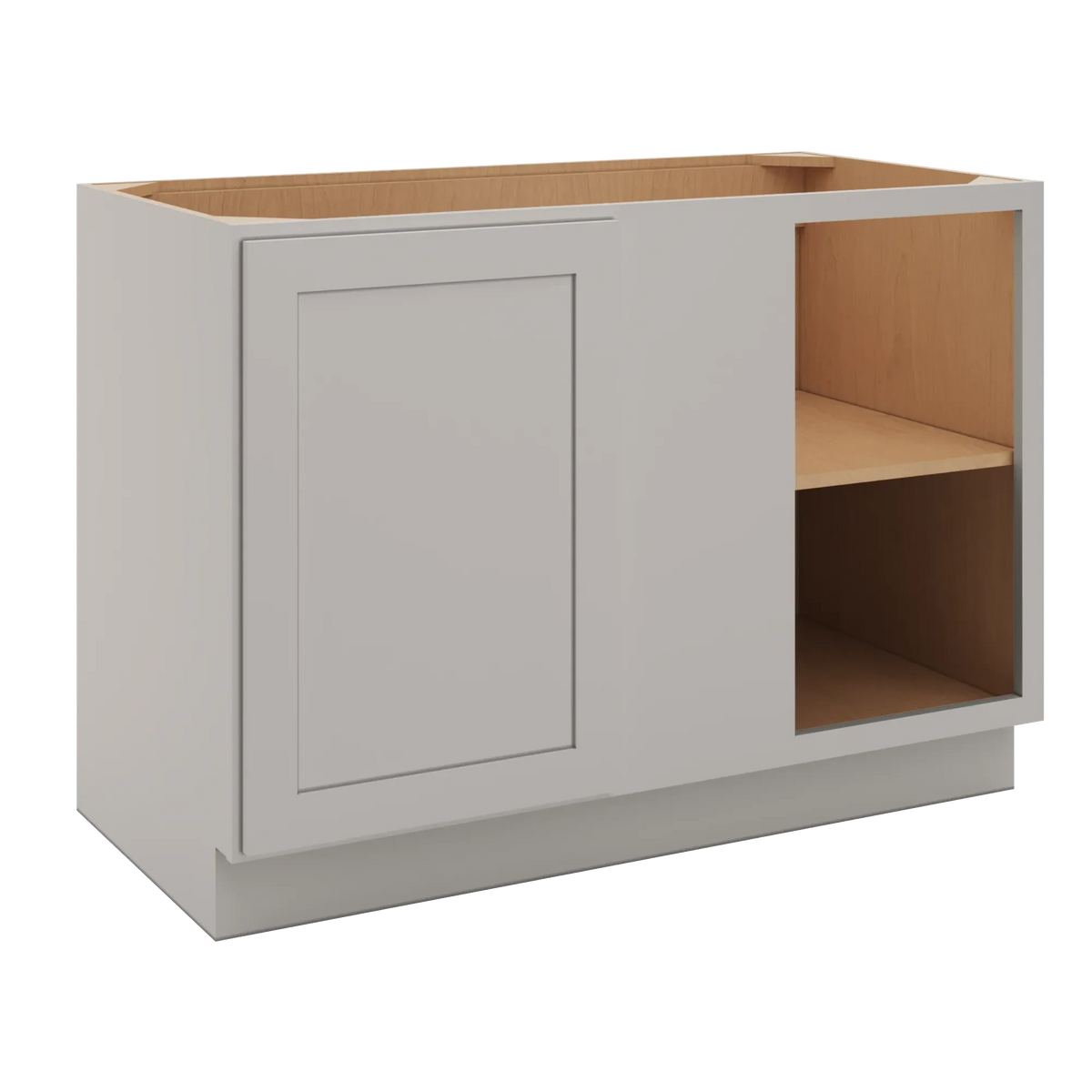 cnc luxor misty grey 48 to 51 w x 34 1 2 h full height blind base cabinet