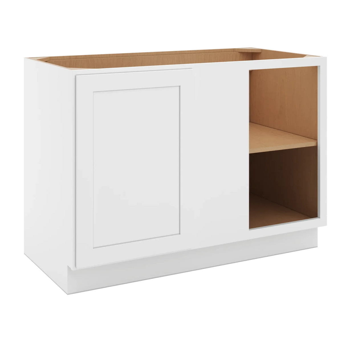 cnc luxor white 48 to 51 w x 34 1 2 h full height blind base cabinet