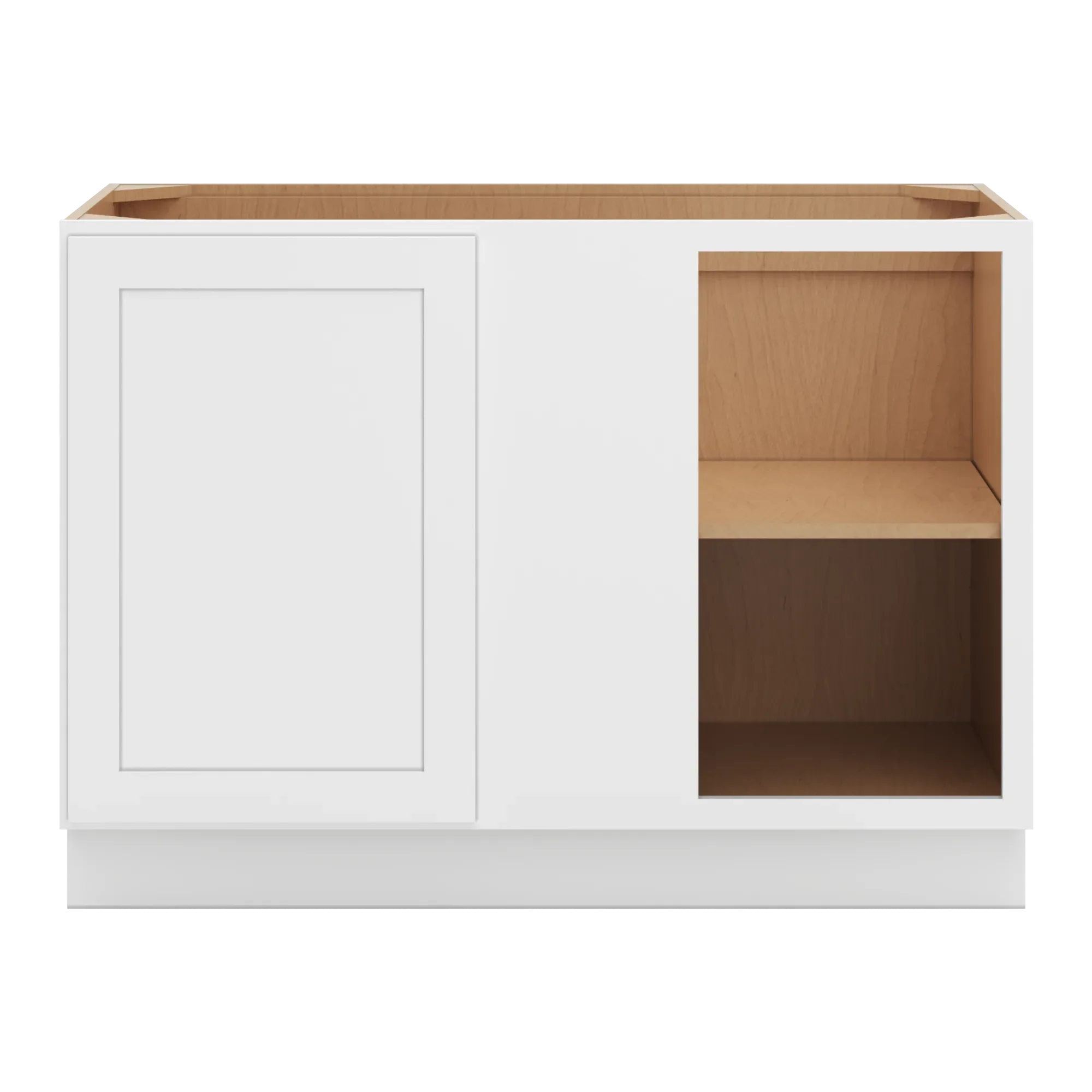 cnc luxor 5 piece white 48 to 51 w x 34 1 2 h full height blind base cabinet