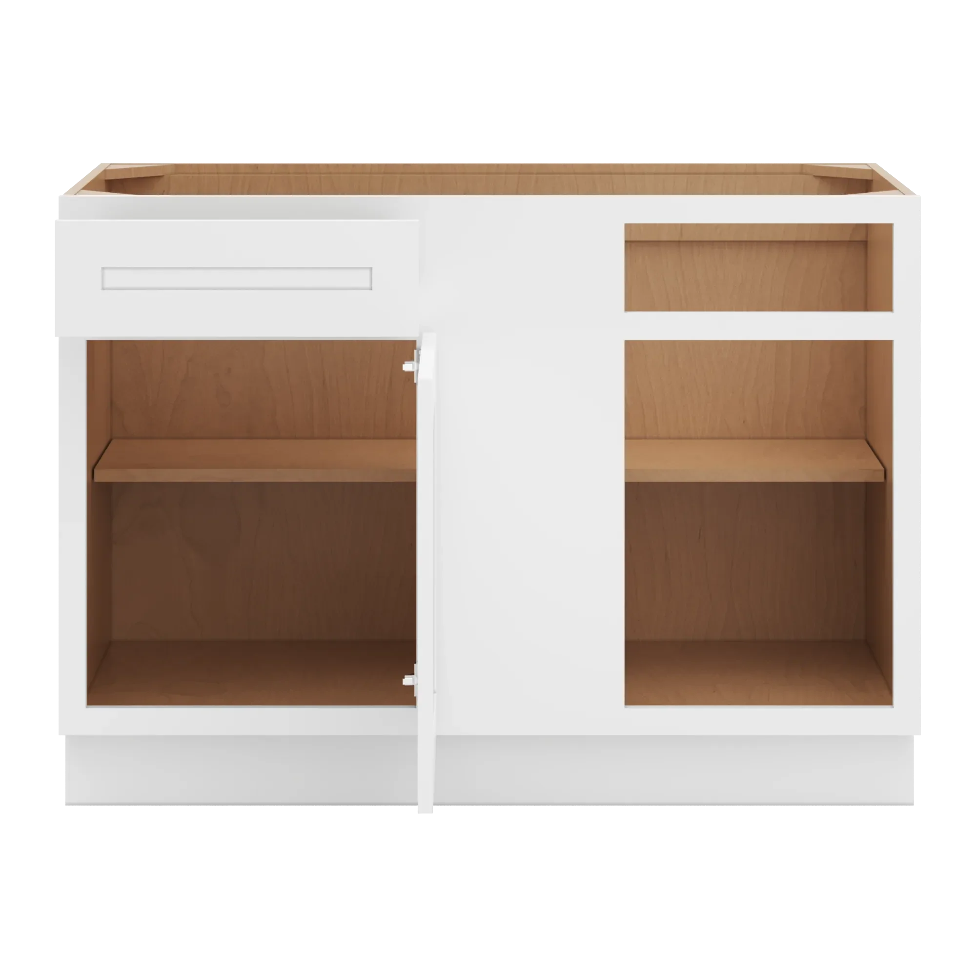 cnc luxor 5 piece white 48 to 51 w x 34 1 2 h blind base cabinet