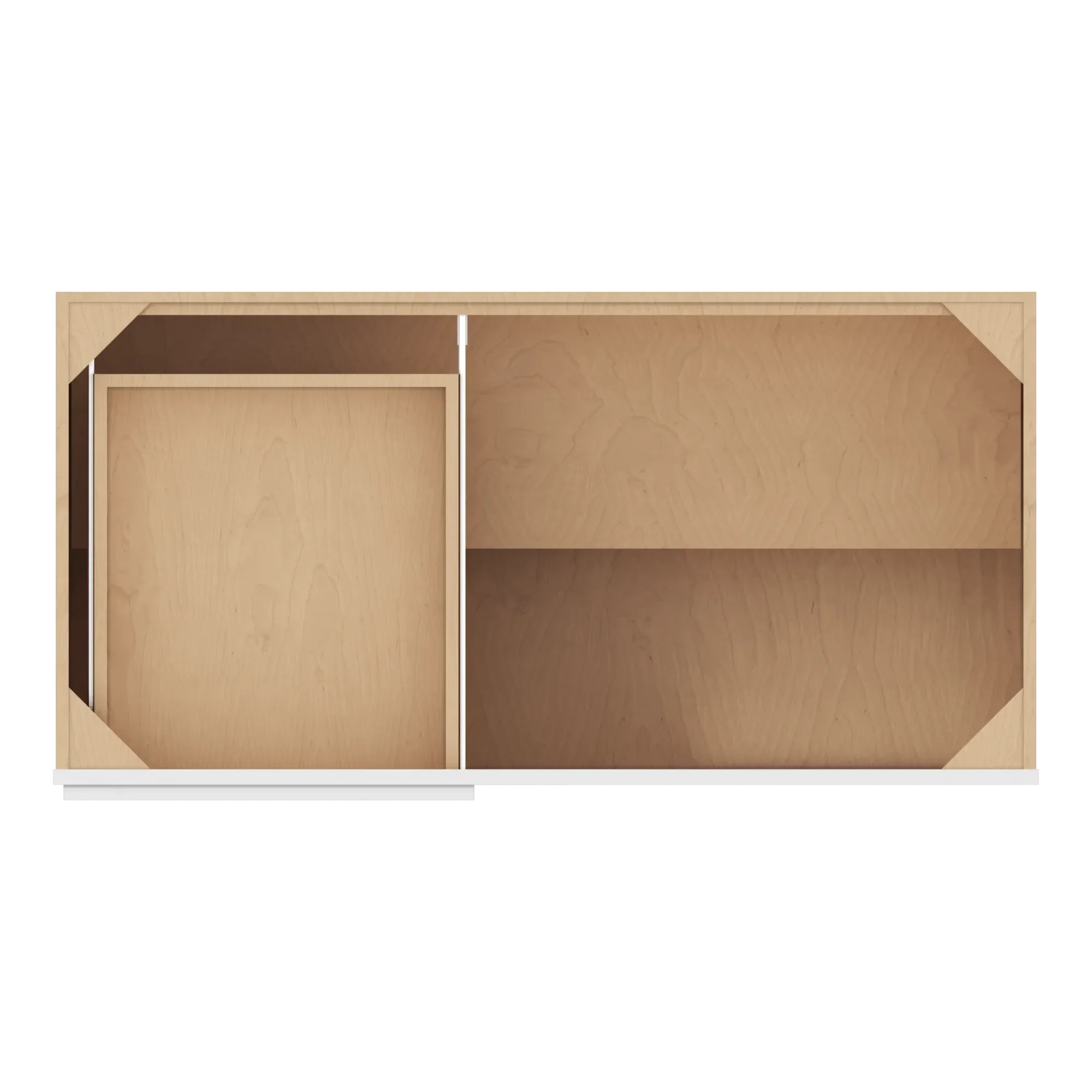 cnc luxor 5 piece white 48 to 51 w x 34 1 2 h blind base cabinet