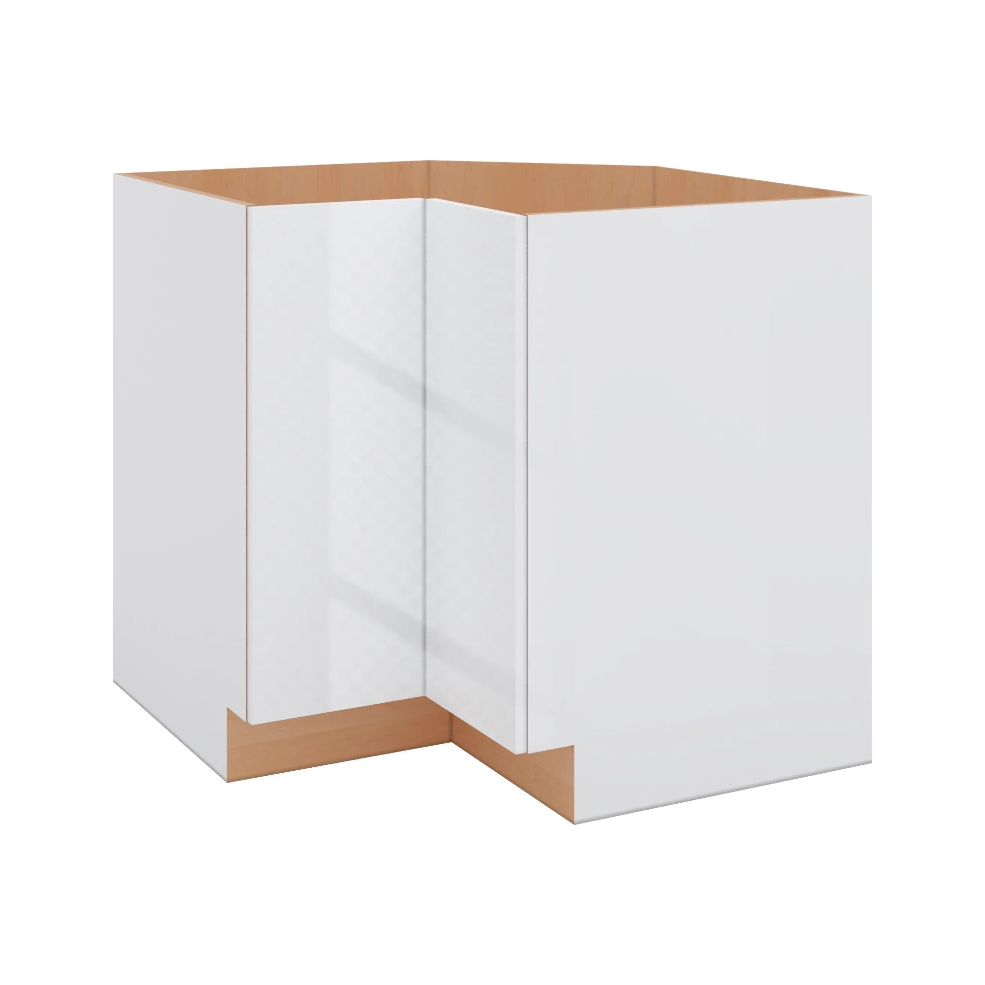 Modernform Cabinet Gloss White 36" W X 34 1/2" H X 24" D Base Diagonal Corner w/Lazy Susan Cabinet
