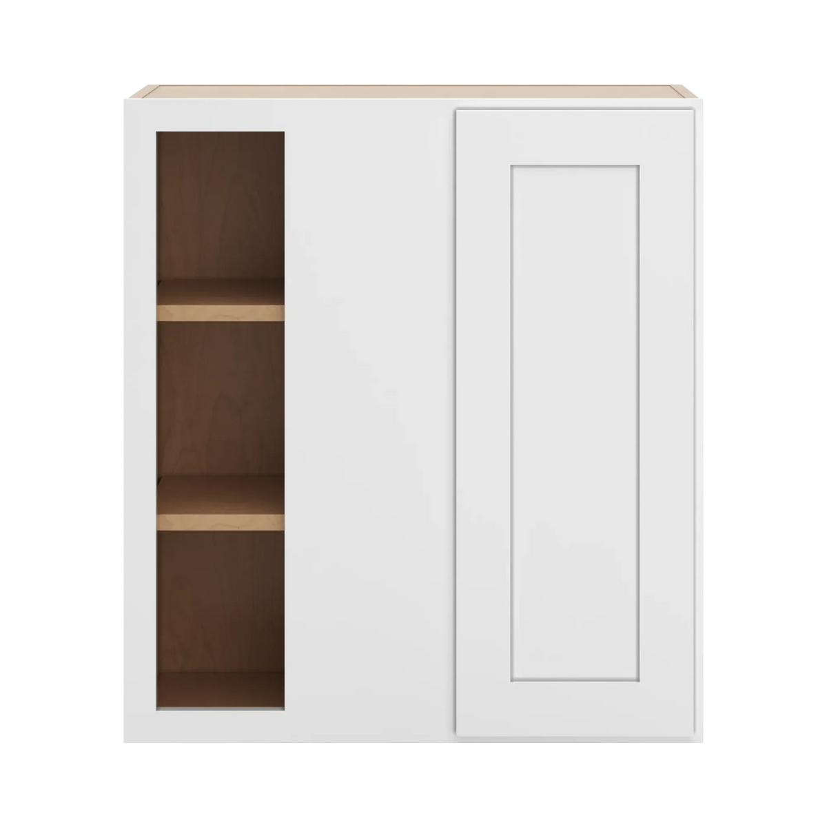 cnc luxor white 27 to 30 w x 30 h blind wall cabinet