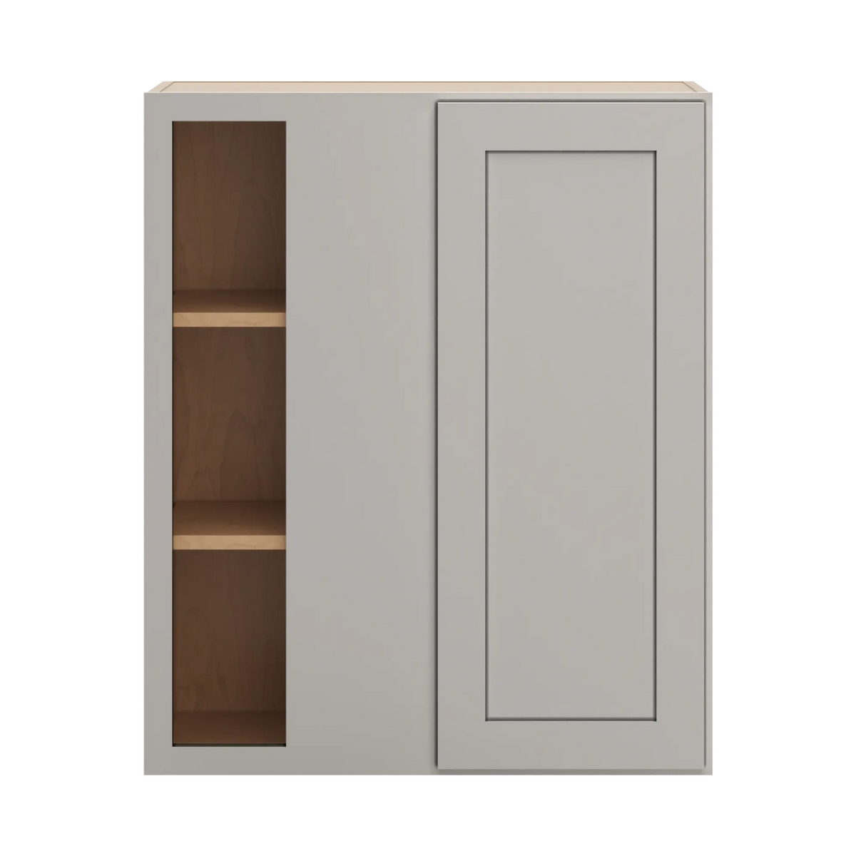 cnc luxor 5 piece misty grey 30 to 33 w x 36 h blind wall cabinet