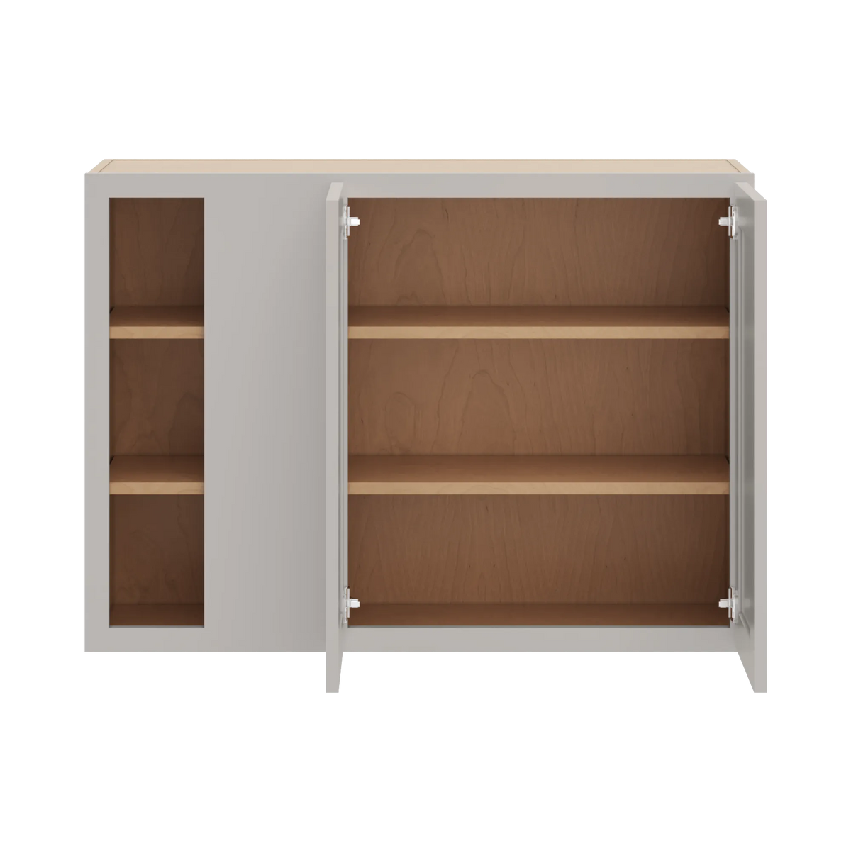cnc luxor 5 piece misty grey 42 to 45 w x 30 h blind wall cabinet