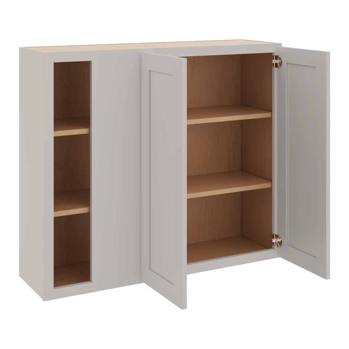 cnc luxor 5 piece misty grey 42 to 45 w x 36 h blind wall cabinet
