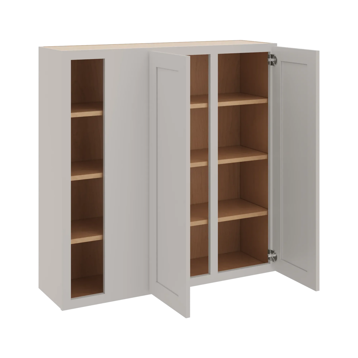cnc luxor 5 piece misty grey 42 to 45 w x 42 h blind wall cabinet