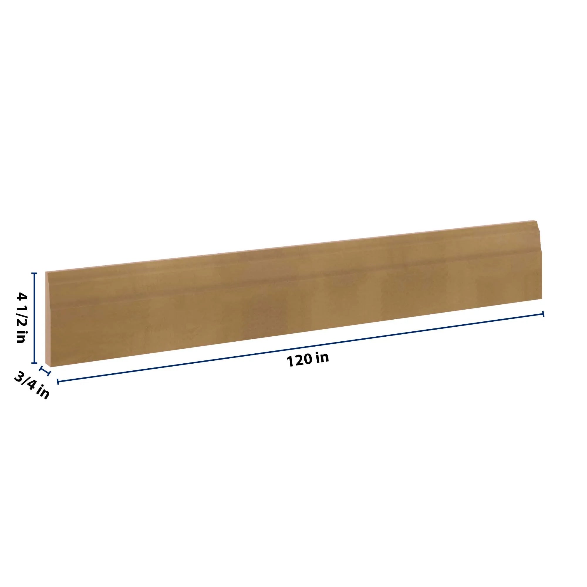 J&K Butterscotch B8 96" W Base Molding