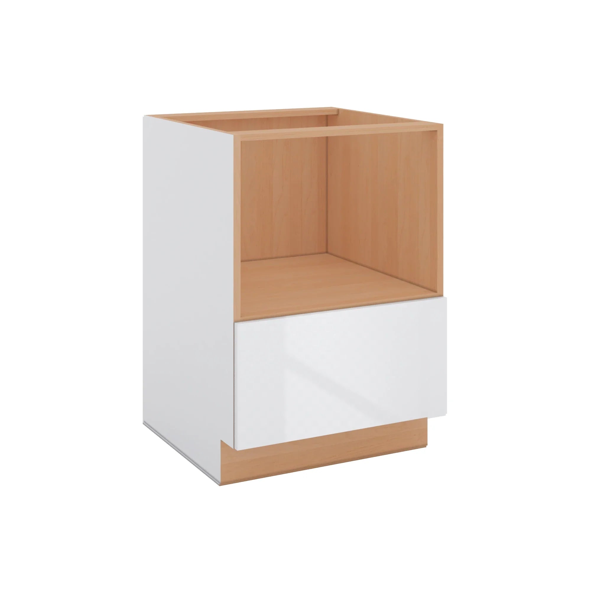 Modernform Cabinet Gloss White 24" W X 34 1/2" H X 24" D Base Microwave Cabinet