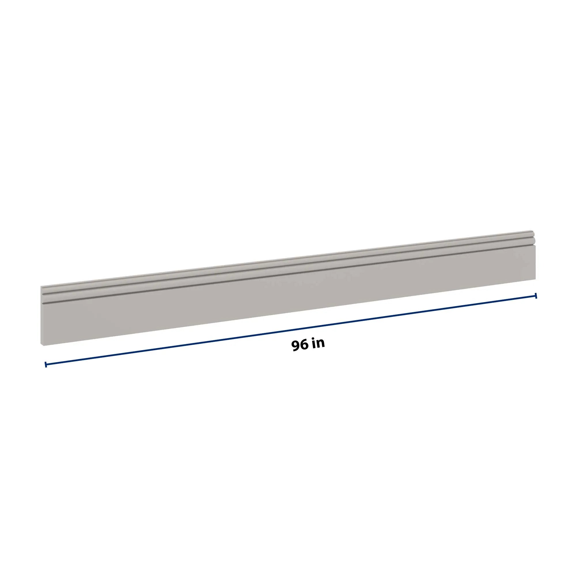cnc luxor 5 piece misty grey 96 w x 4 1 2 h base molding