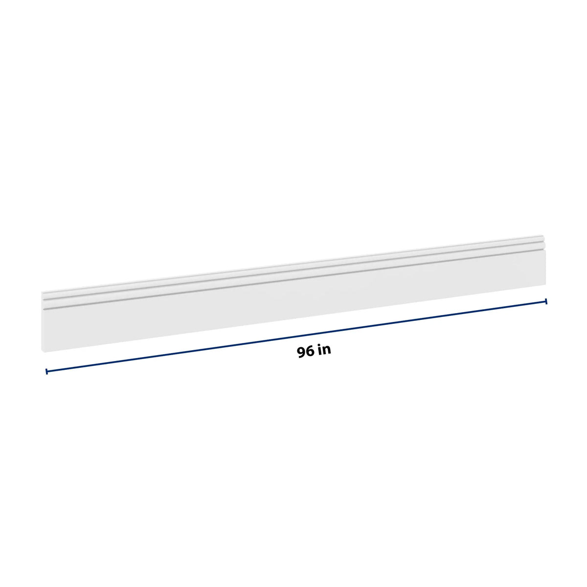 cnc luxor white 96 w x 4 1 2 h base molding