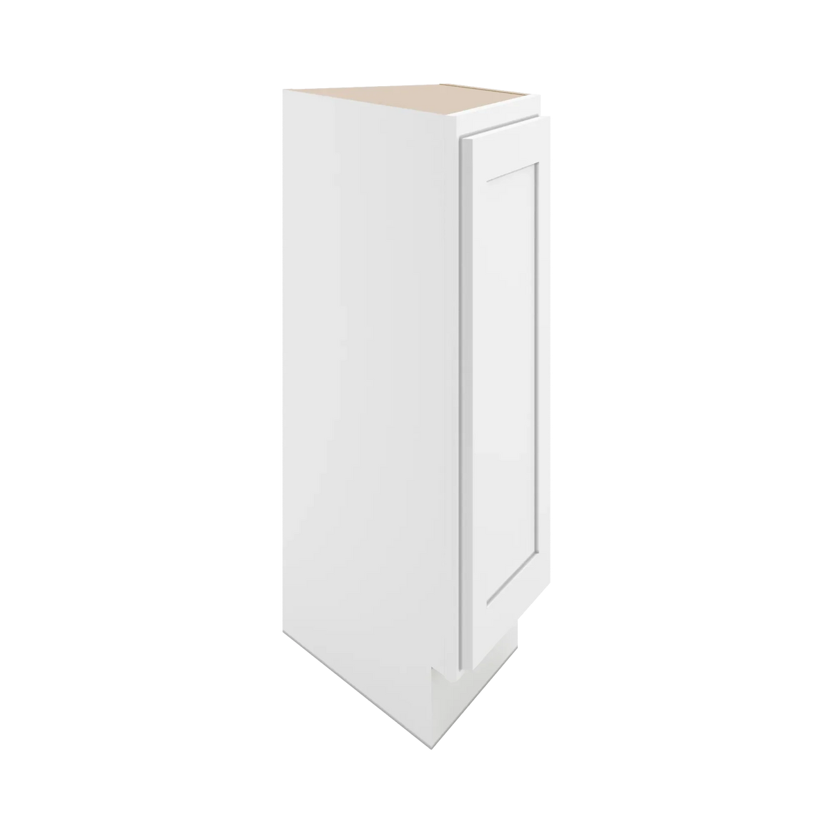 cnc luxor white 24 w x 34 1 2 h angle base end cabinet