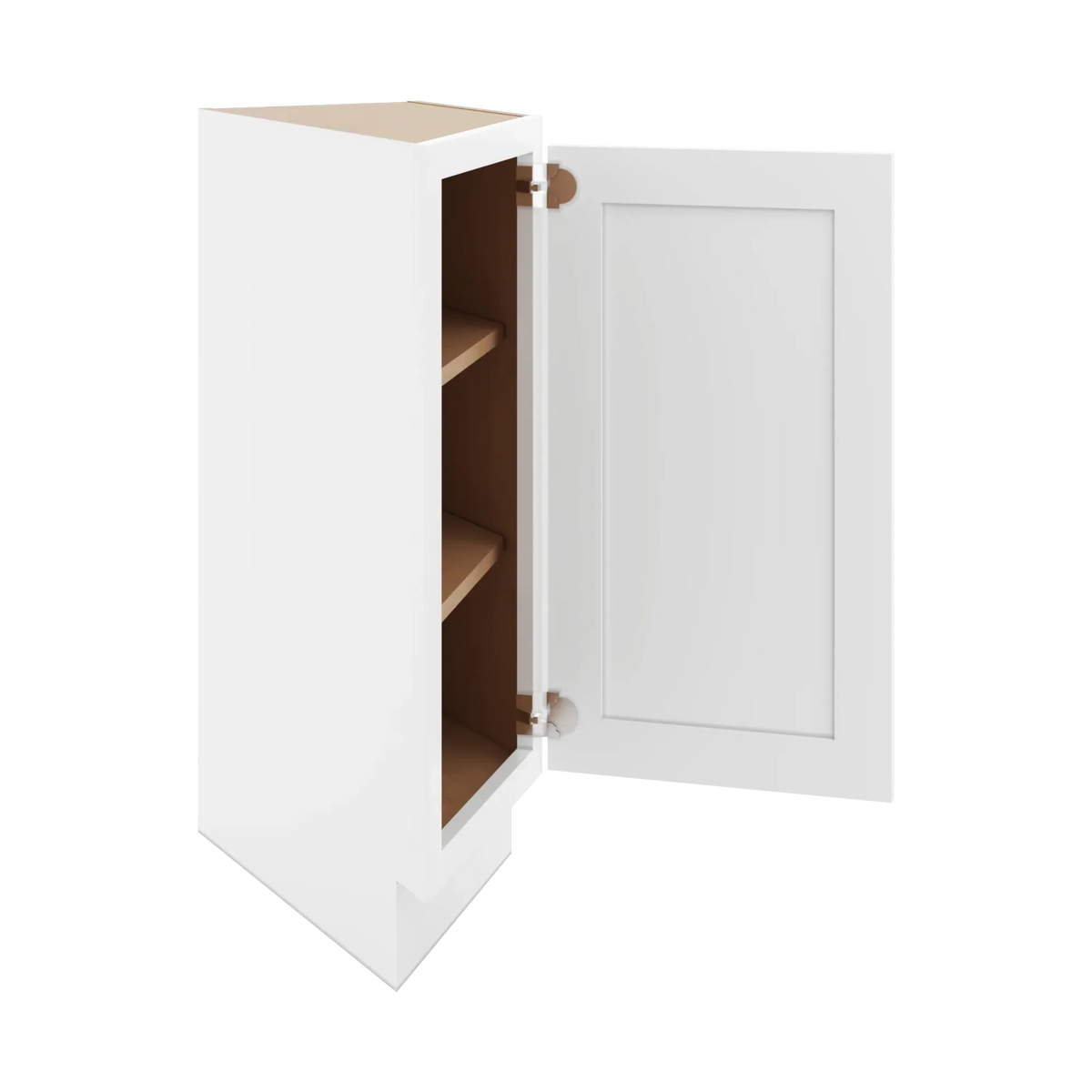 cnc luxor white 24 w x 34 1 2 h angle base end cabinet